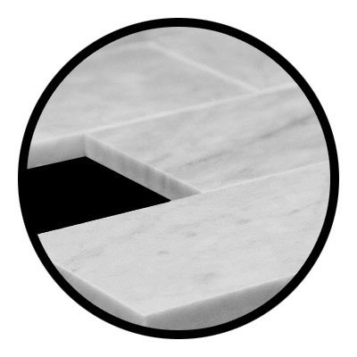SGT 3x6 Inch White Polished Marble Subway Tile - Modern Design - 20 Sqft Lot - Perfect for Kitchen Backsplash, Bathroom Walls & Shower Surrounds