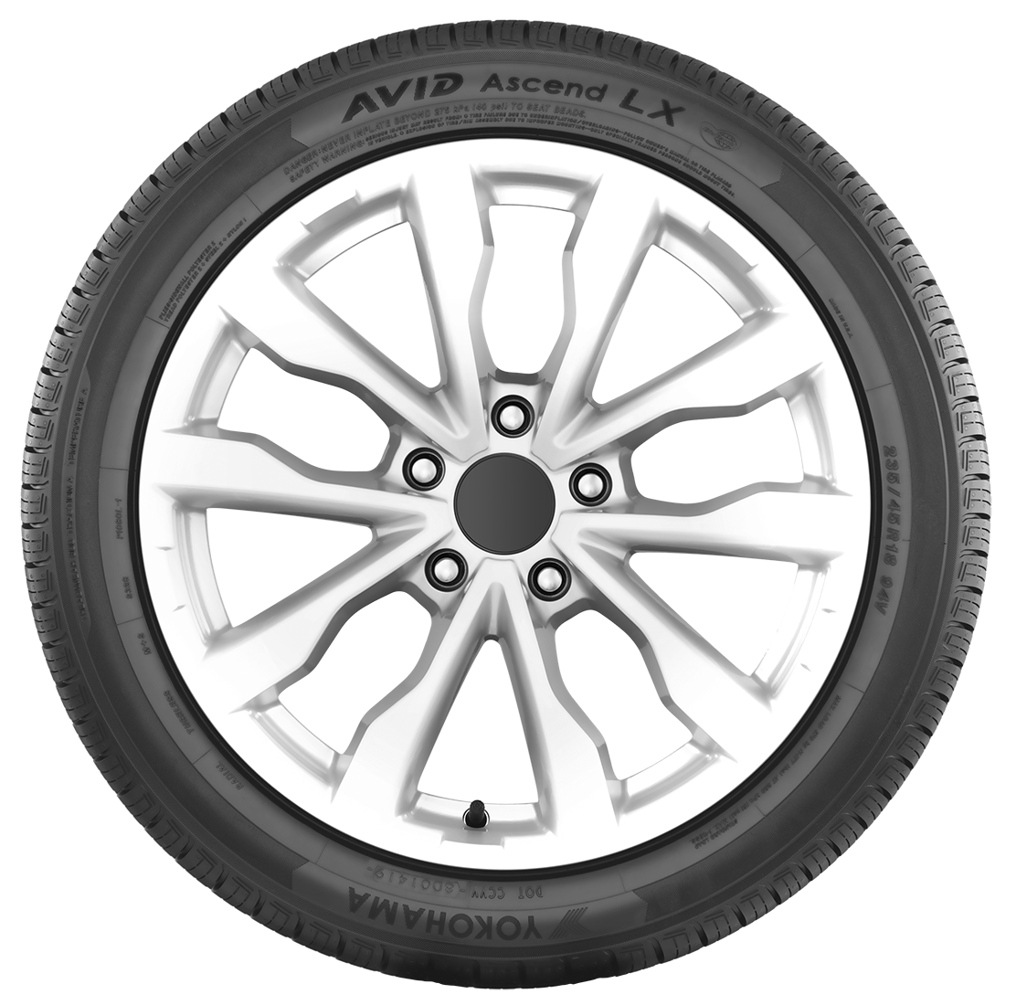 Avid Ascend LX 235/60R17 102T All-Season Tire - High Performance Tires for SUVs, Trucks & Crossovers - Durable Traction for Wet & Dry Roads - Perfect for Highway Commuting & Family Road Trips