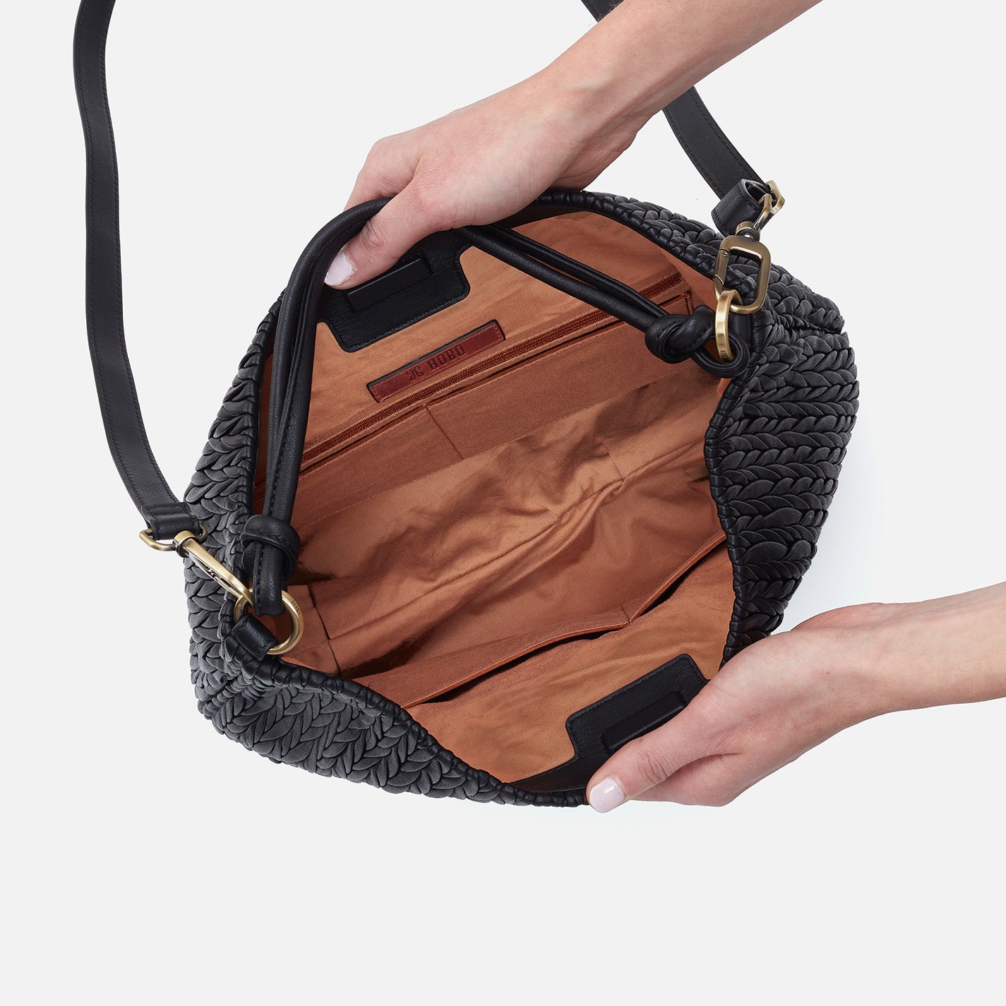 Lindley Hobo Handbag - Soft Pleated Leather Crossbody Bag for Women in Black | Perfect for Work, Travel & Everyday Use