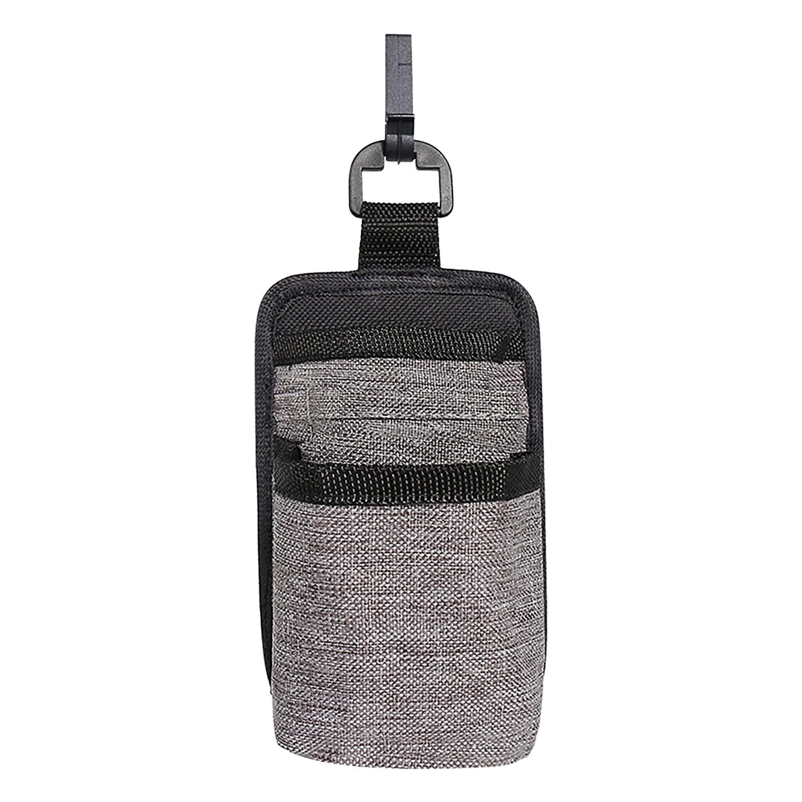 TMJSPOYOU Car Vent Hanging Storage Bag with Data Hole - Universal Fit for All Cars, Pink & Grey - Perfect for Organizing Cables, Phones & Small Items While Driving - Great Car Interior Accessory for Road Trips & Commuting
