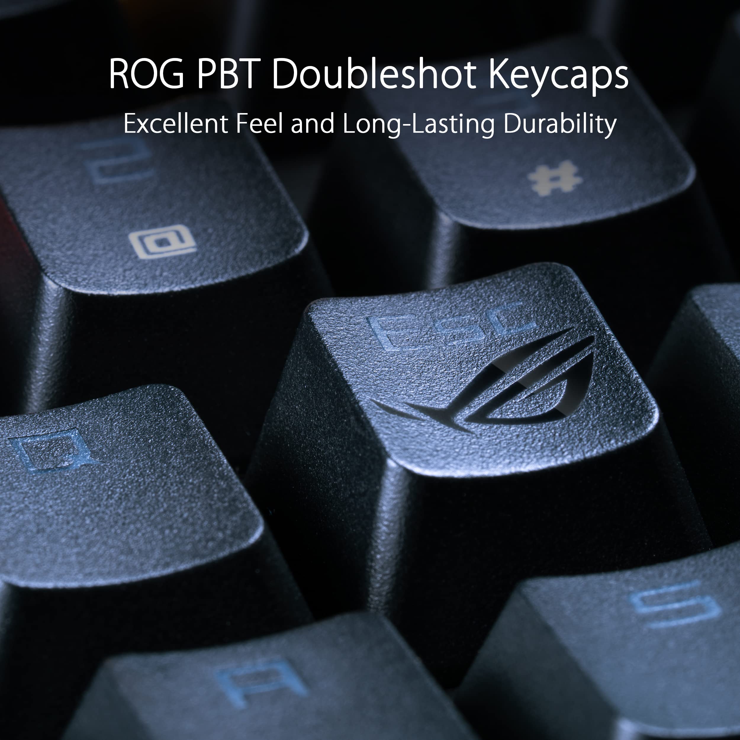 ASUS ROG Strix Scope RX TKL Wireless Deluxe 80% Compact Gaming Keyboard - Tri-Mode (2.4GHz/Bluetooth/Wired), ROG RX Blue Optical Switches, PBT Keycaps, RGB Backlit, Detachable Wrist Rest - Perfect for Esports, FPS & MMO Gaming