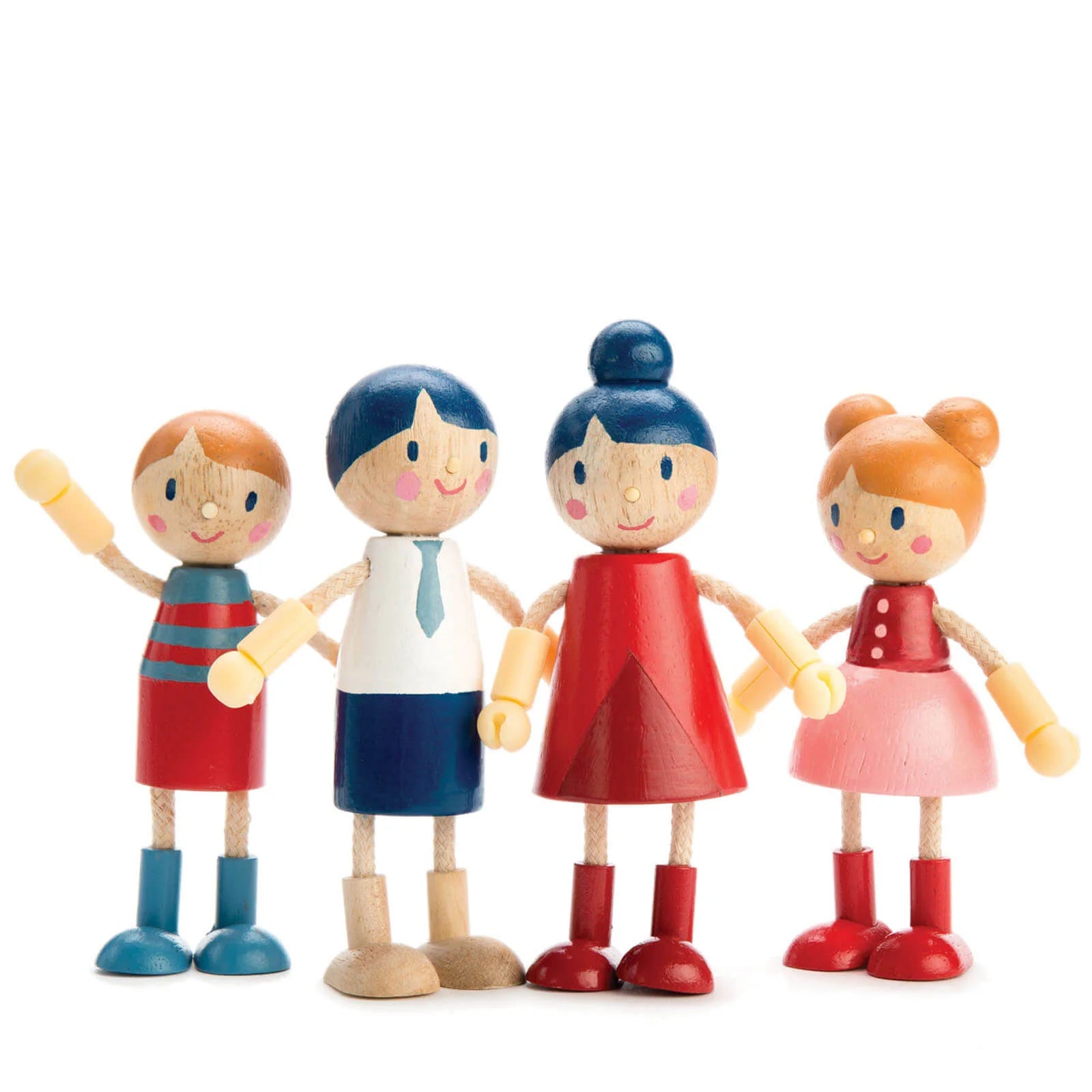 Handmade Wooden Doll Family Set - Natural Wooden Figurines for Kids & Collectors - Perfect for Home Decor, Playtime & Gifts