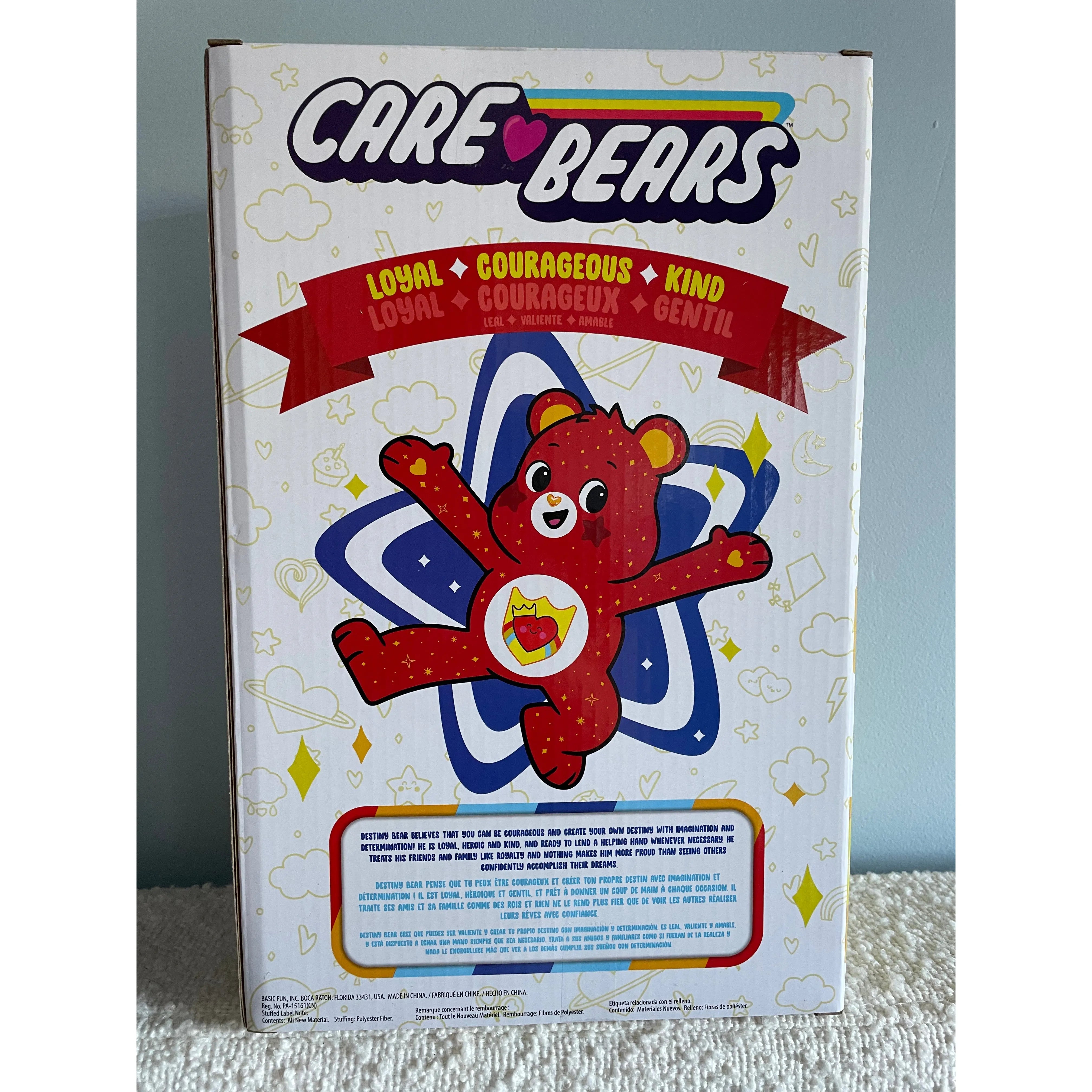 Care Bears 35cm Destiny Bear Plush Toy - Soft Cuddly Stuffed Animal for Kids, Collectors & Gift Giving | Perfect for Bedtime, Nursery Decor & Emotional Comfort