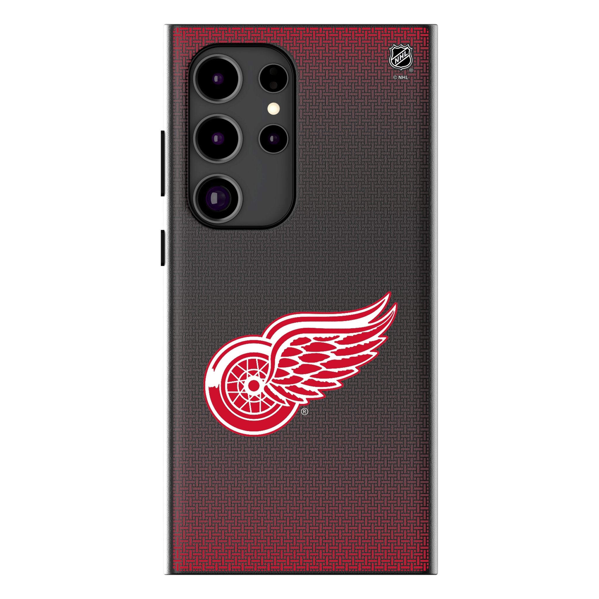Detroit Red Wings Linen MagSafe Compatible Phone Case for Samsung Galaxy S23/S22/S21 - Durable Protective Cover for Everyday Use & Sports Fans