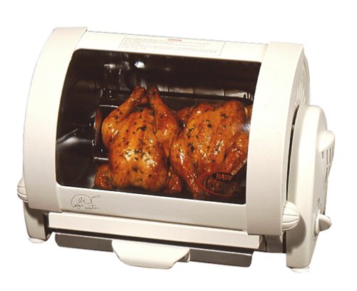 George Foreman GR59A Baby George Rotisserie - Compact Indoor Electric Rotisserie Grill for Healthy Cooking | Perfect for Small Kitchens, Dorms & Apartments | Make Chicken, Kebabs & More
