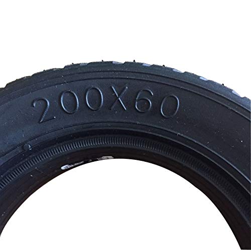 8 Inch Universal Electric Scooter Rear Tire - 200x60 Non-Pneumatic Vacuum Wheel Replacement for Brushless Motor Scooters | Perfect for Commuting, Campus Travel & Urban Mobility