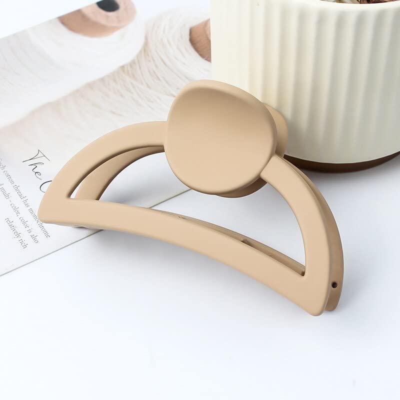 WUKAYA Non-Slip Matte Hair Claw Clips Set - 3.5 Inch Hair Clamps for Thick Hair, Women's Hair Styling Accessories (Pack of 6) - Perfect for Ponytails, Buns & Everyday Hairstyles
