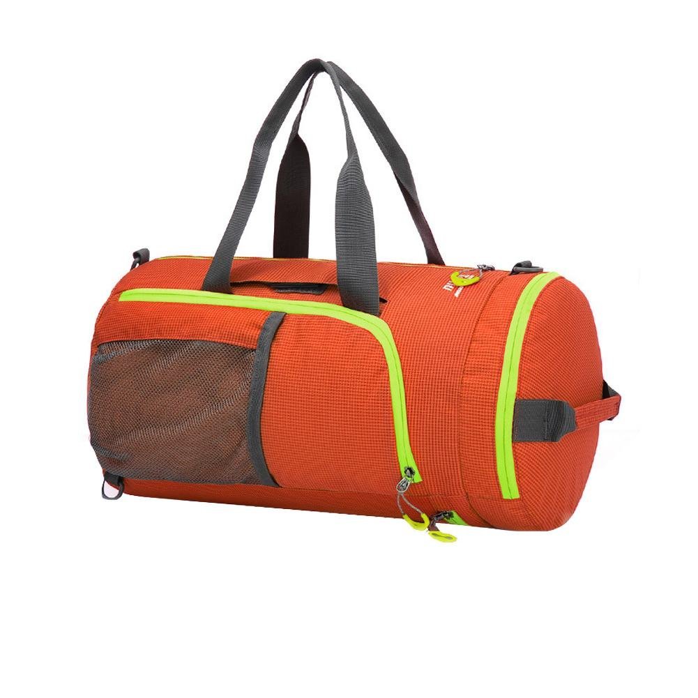 ZIYUMI Insulated Lunch Bag - Reusable & Durable Cylinder Cooler for Travel, Picnic, Beach - Bento Box & Drink Holder for Women & Kids - Coffee Stripe Orange Design - Perfect for Office, School & Outdoor Activities