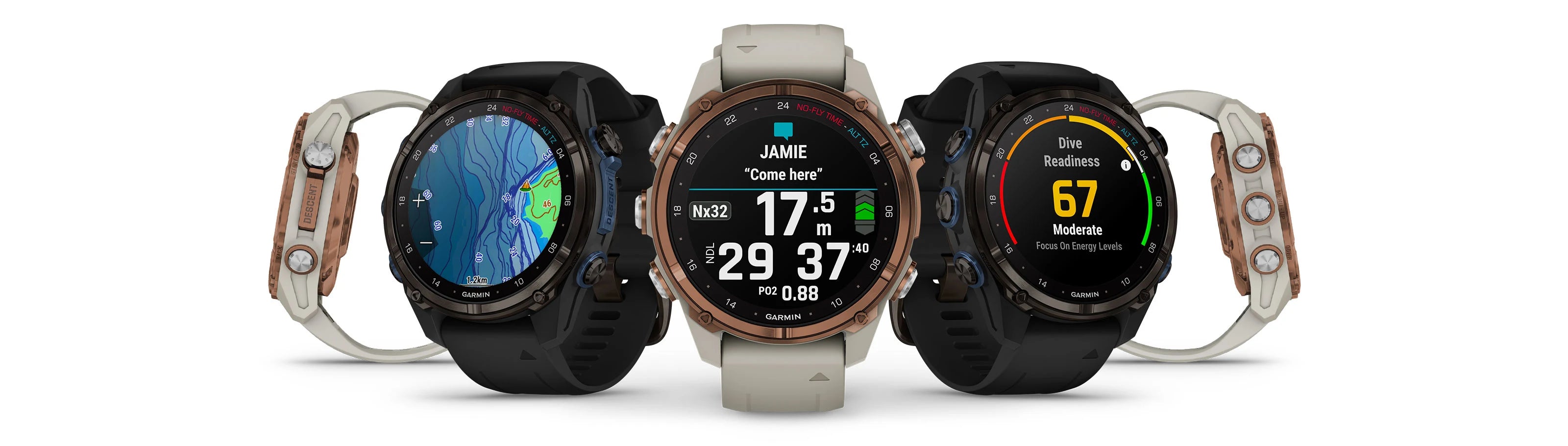 Garmin Descent™ Mk3i 51mm Carbon Grey DLC Titanium Dive Watch with Descent T2 Transceiver - Professional Scuba Diving & Freediving Computer for Underwater Adventures