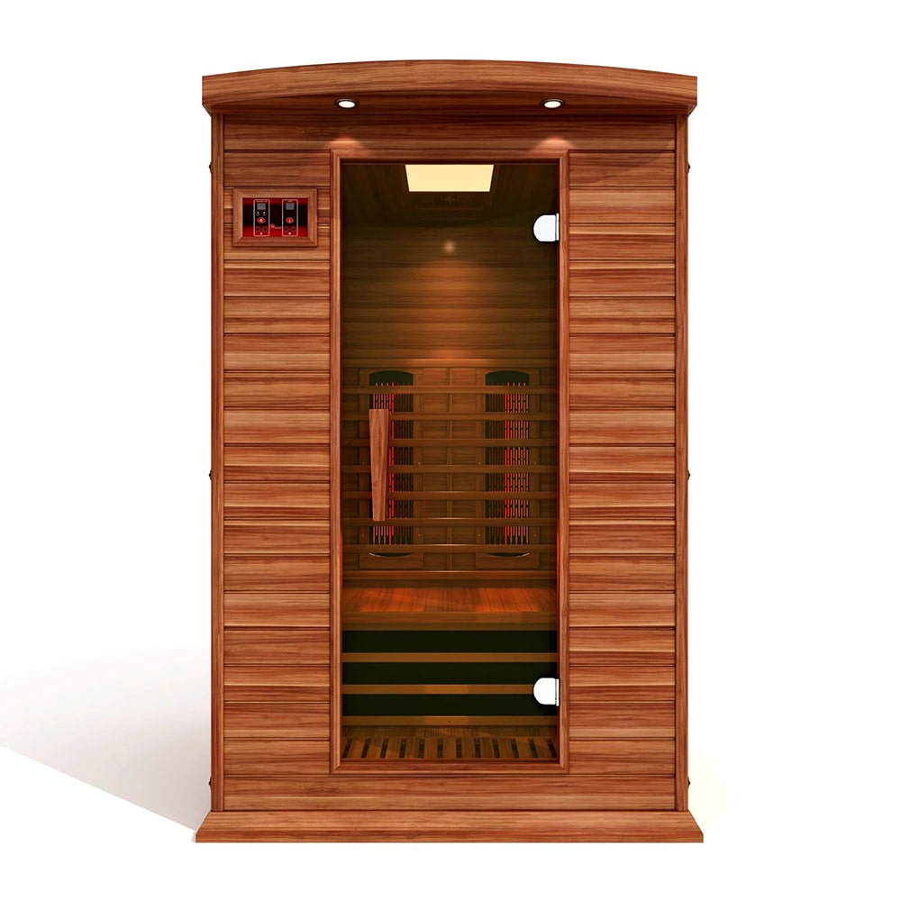 Maxxus MX-M206-01-FS 2-Person Full Spectrum Infrared Sauna with Cedar Wood - Detoxify, Relax & Rejuvenate at Home | Perfect for Home Spa, Wellness & Muscle Recovery