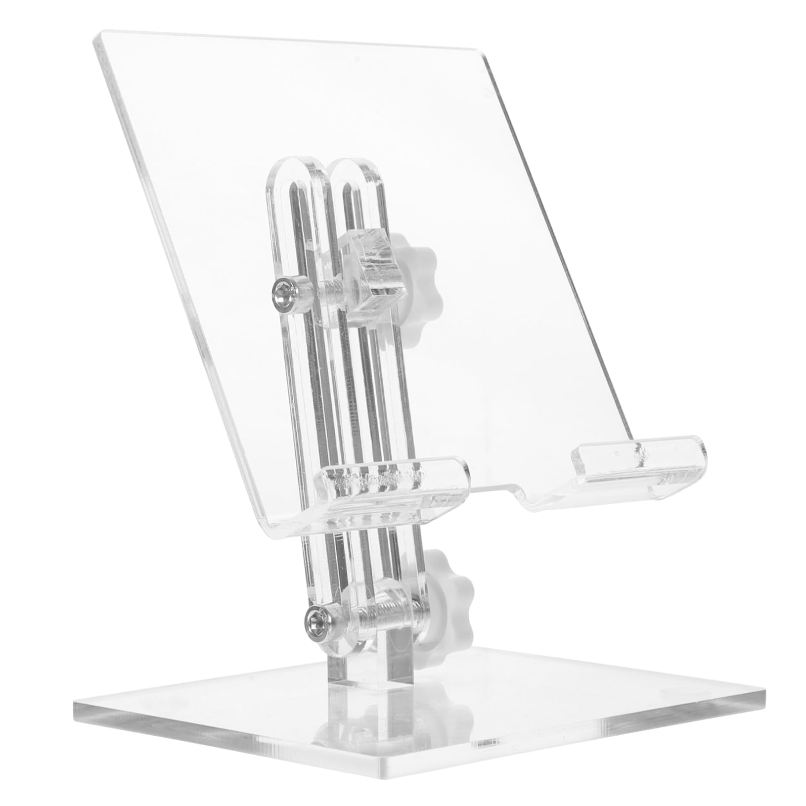 COHEALI Clear Acrylic Phone Stand for Desk - Adjustable Cell Phone Holder for iPhone, Samsung, Galaxy - Perfect for Office, Home, and Video Calls
