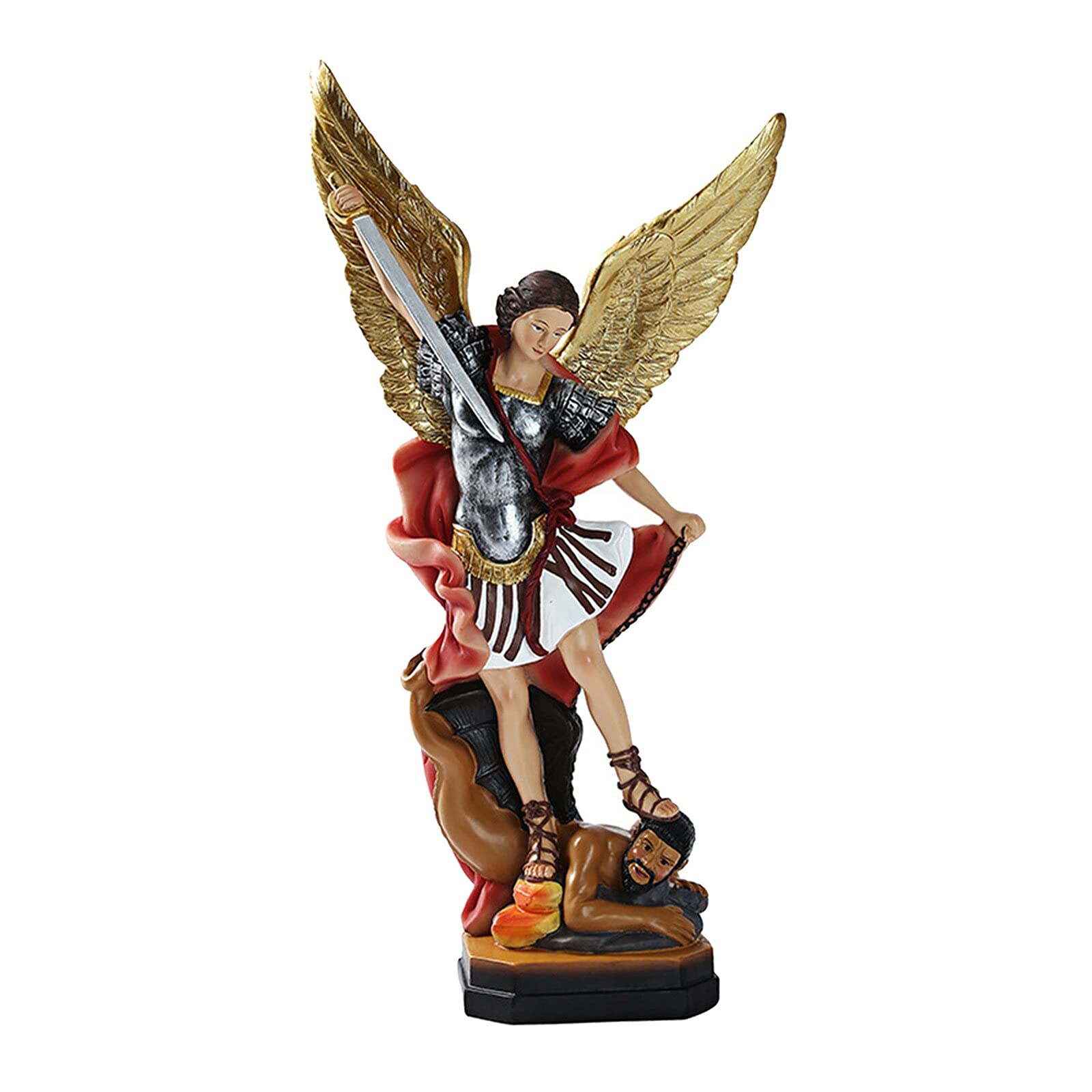Christian Catholic Church Statue Collectible Figurine - 12.9 Inch Religious Home & Office Decor, Perfect Gift for Baptism, First Communion & Wedding (Ideal for Altar, Bookshelf or Desk Display)