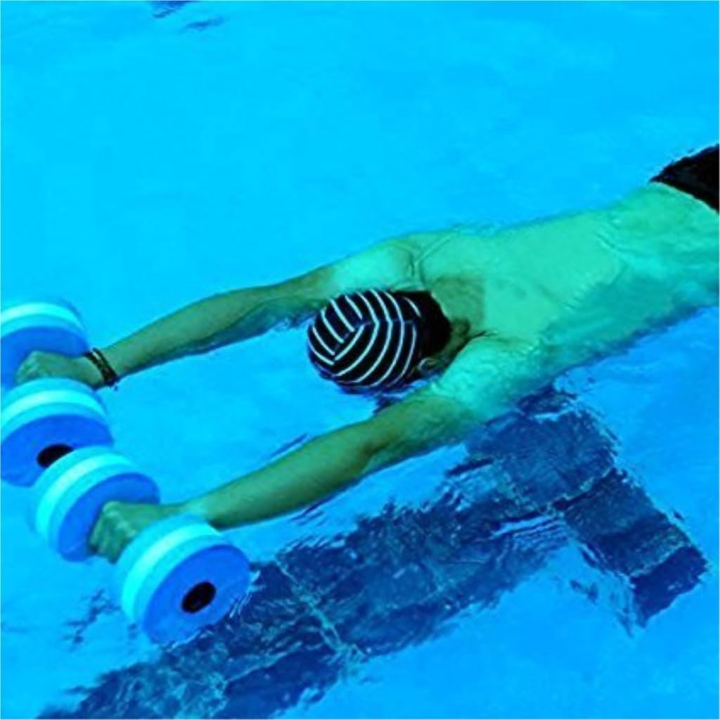 EVA Water Dumbbells for Swimming, Yoga & Aqua Fitness - Lightweight Buoyant Dumbbells for Beginners, Water Resistance Training & Underwater Exercises - Perfect for Pool Workouts, Hydrotherapy & Aquatic Therapy Sessions
