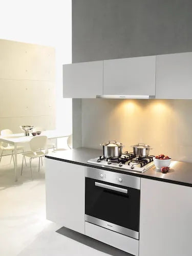 Miele 65cm Gas Cooktop KM 2012 with Wok Burner - Professional 4 Burner Gas Stove for Home Kitchen - Perfect for Stir-Frying, Boiling & Simmering