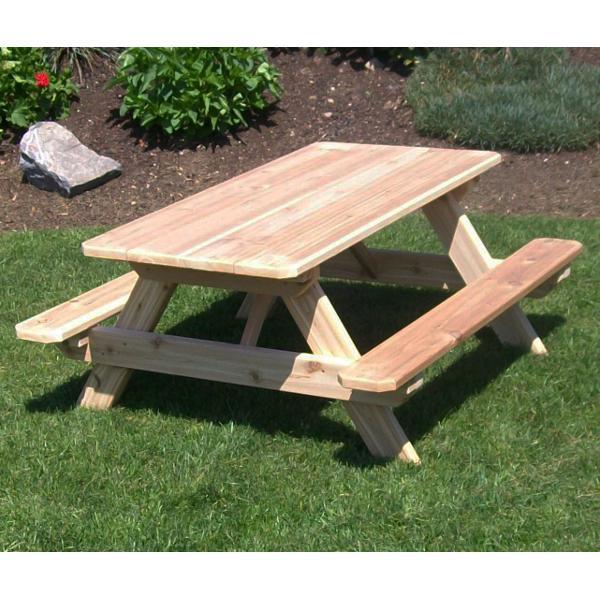 Premium Western Red Cedar Kids Picnic Table - Durable Outdoor Wooden Play Table for Children's Backyard, Garden & Patio - Perfect for Playdates, Snack Time & Outdoor Activities