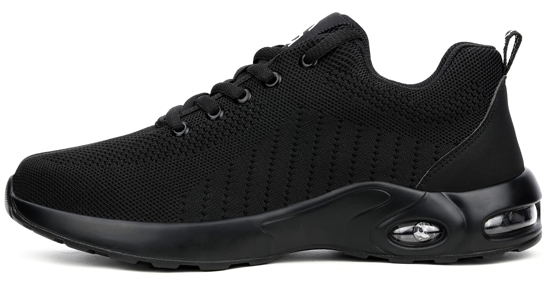 Tinefiy Steel Toe Shoes for Men & Women - Lightweight Air Cushion Safety Sneakers with Slip-Resistant Work Design - Durable Safety Toe Tennis Shoes for Construction, Warehouse & Outdoor Work