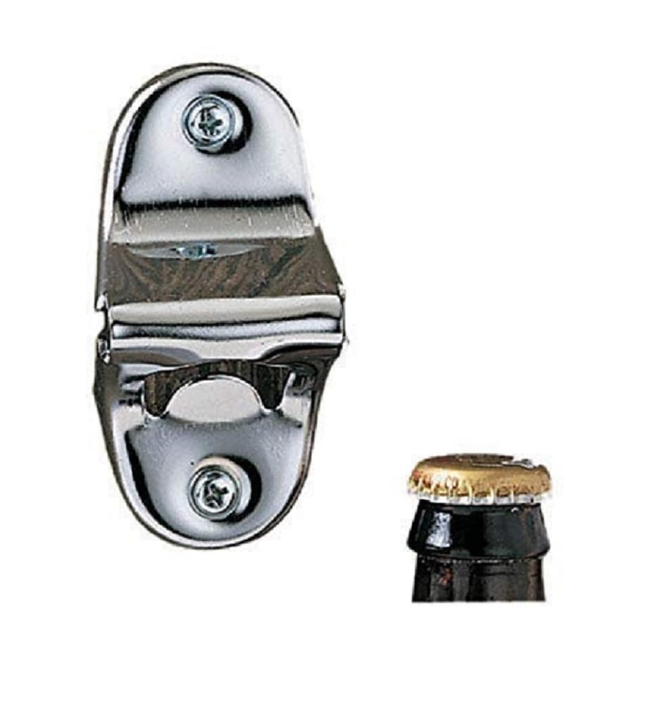 Premium Stainless Steel Wall Mounted Bottle Opener - Heavy Duty Commercial Grade for Home, Bar, Restaurant - Indoor & Outdoor Use - Set of 2 - Perfect for Parties, BBQs, Camping and Tailgating