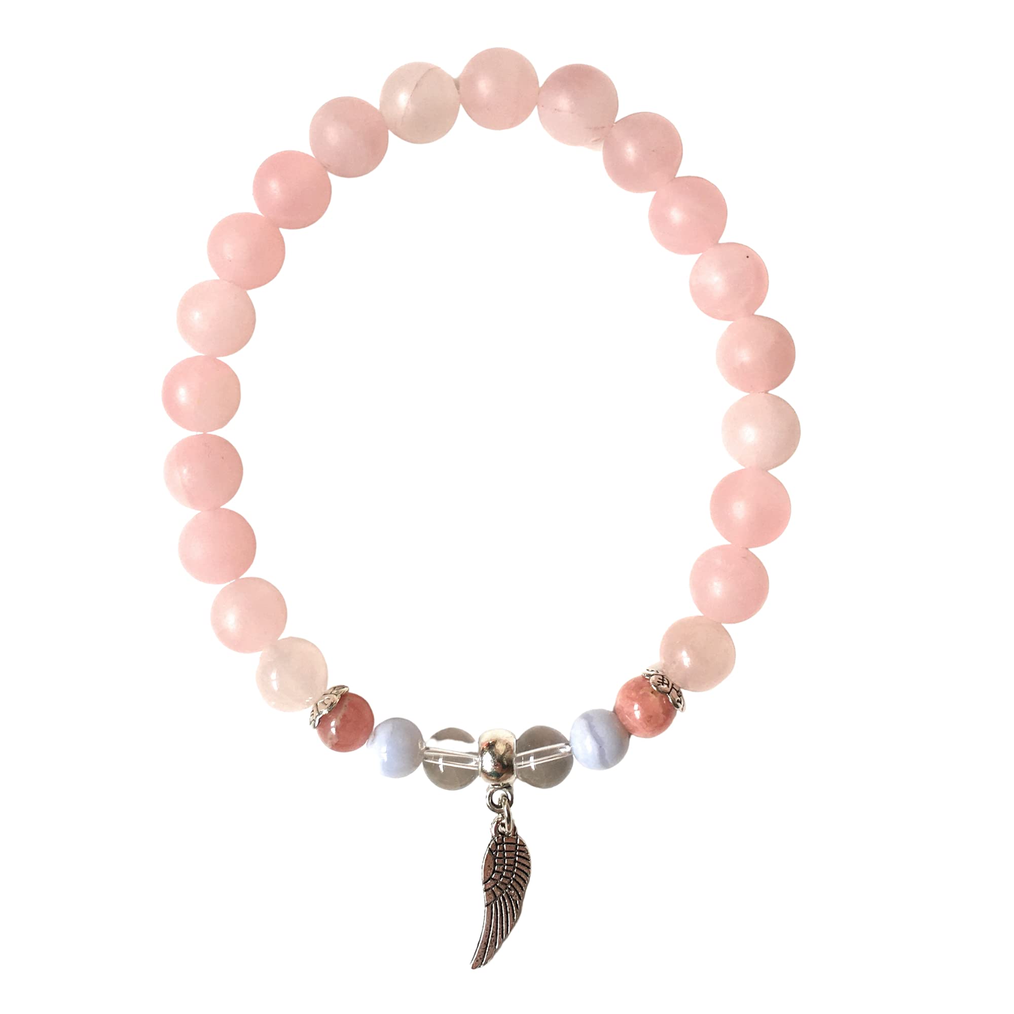Angel Wing Charm Bracelet for Women - Memorial Jewelry for Miscarriage, Stillborn, Infant Loss & SIDS - Comforting Sympathy Gift for Bereaved Mothers
