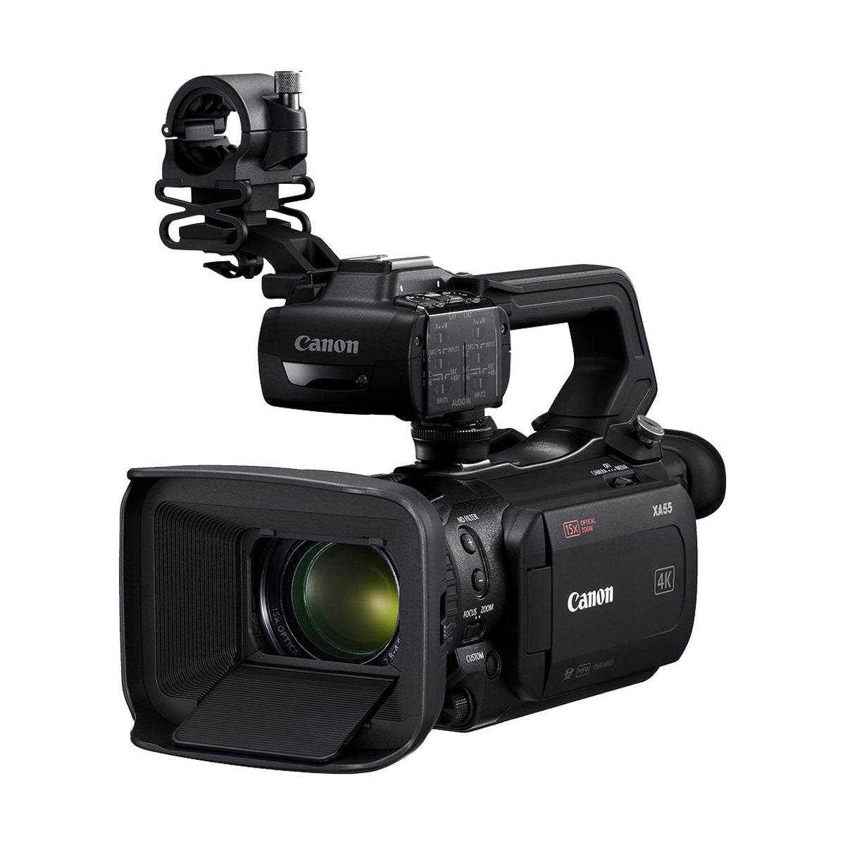 Canon XA55 Professional UHD 4K Camcorder with 1.0-inch CMOS Sensor, 15x Optical Zoom & Dual Pixel AF - Perfect for Wedding Videography, Documentary Filming and Live Event Recording
