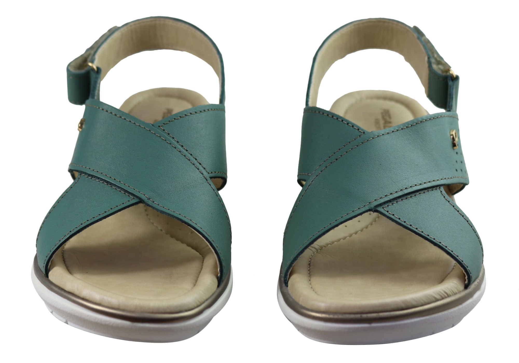 Pegada Paros Women's Comfortable Leather Sandals - Handmade in Brazil - Perfect for Beach, Vacation & Summer Outfits