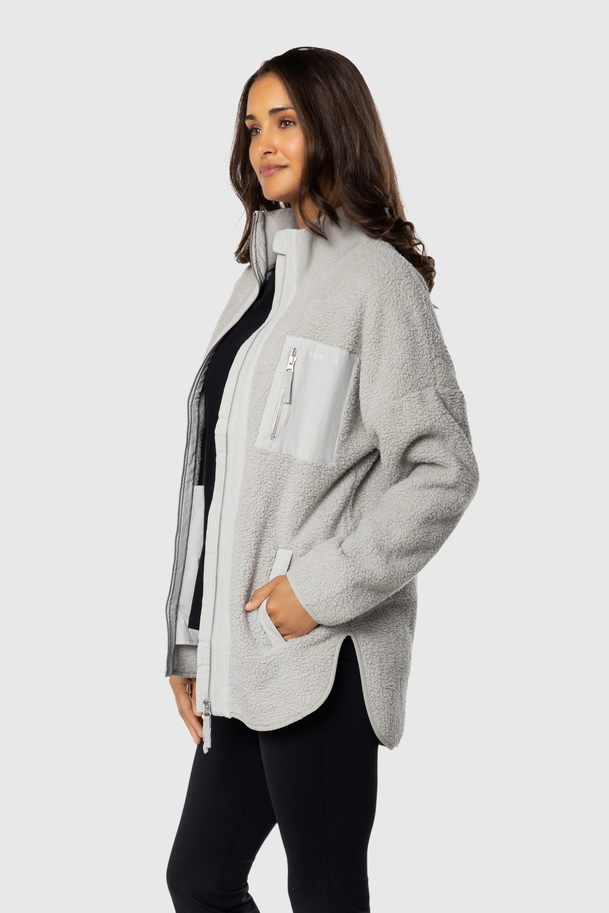 Soft Teddy Fleece Zip Jacket for Women - Cozy Winter Outerwear for Casual Wear, Outdoor Activities & Travel