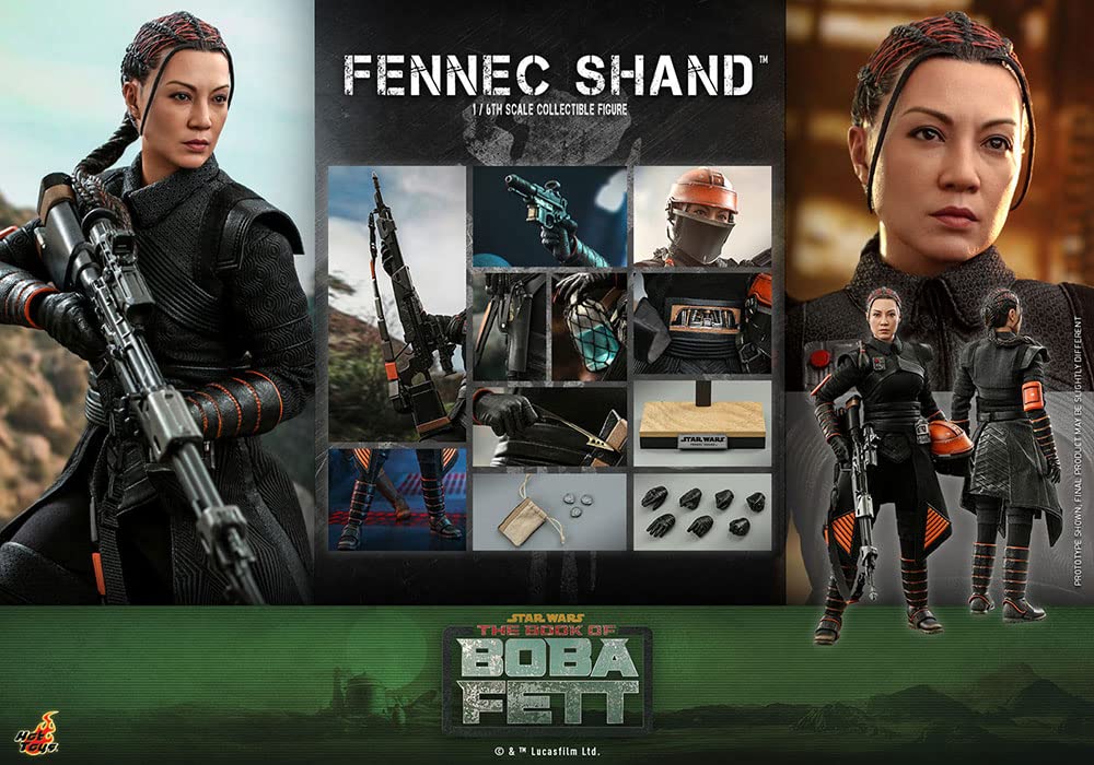 Hot Toys 1:6 Scale Fennec Shand Action Figure - The Book of Boba Fett Collectible Black Series | Perfect for Star Wars Fans, Display & Gift Giving