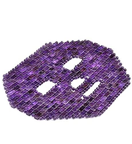 AMETHYST Face Mask for Spa & Relaxation - Large Size Crystal Therapy Mask for Women, Promotes Balance & Harmony - Perfect for Self-Care, Meditation, and Stress Relief