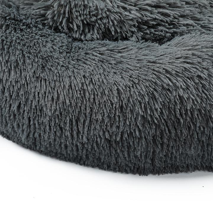 Soft Plush Round Pet Bed for Dogs & Cats - 60cm Cozy Cushion for Sleeping & Lounging - Perfect for Bedroom, Living Room or Pet Carriers