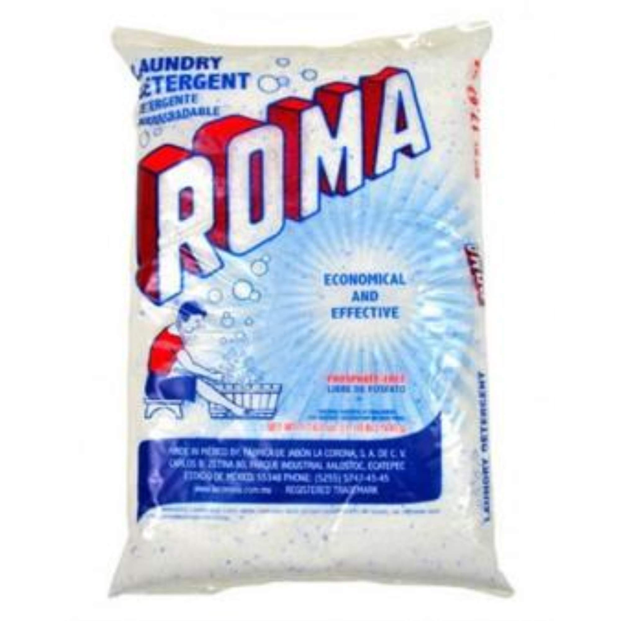 Roma Laundry Detergent Pods, 11.02 oz (312g) - 32 Loads, Fragrance Free, Hypoallergenic for Sensitive Skin - Perfect for Travel, College Dorms & Small Loads
