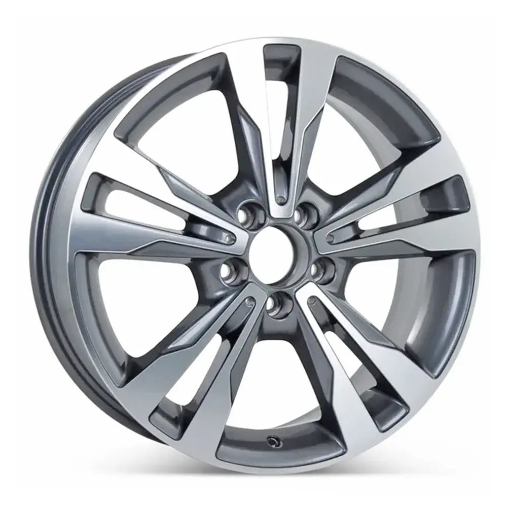 18 Inch Mercedes C300 Rear Wheel Replacement - Machined Charcoal Replica Rim 85371 - Perfect for Car Upgrades & Luxury Vehicle Customization