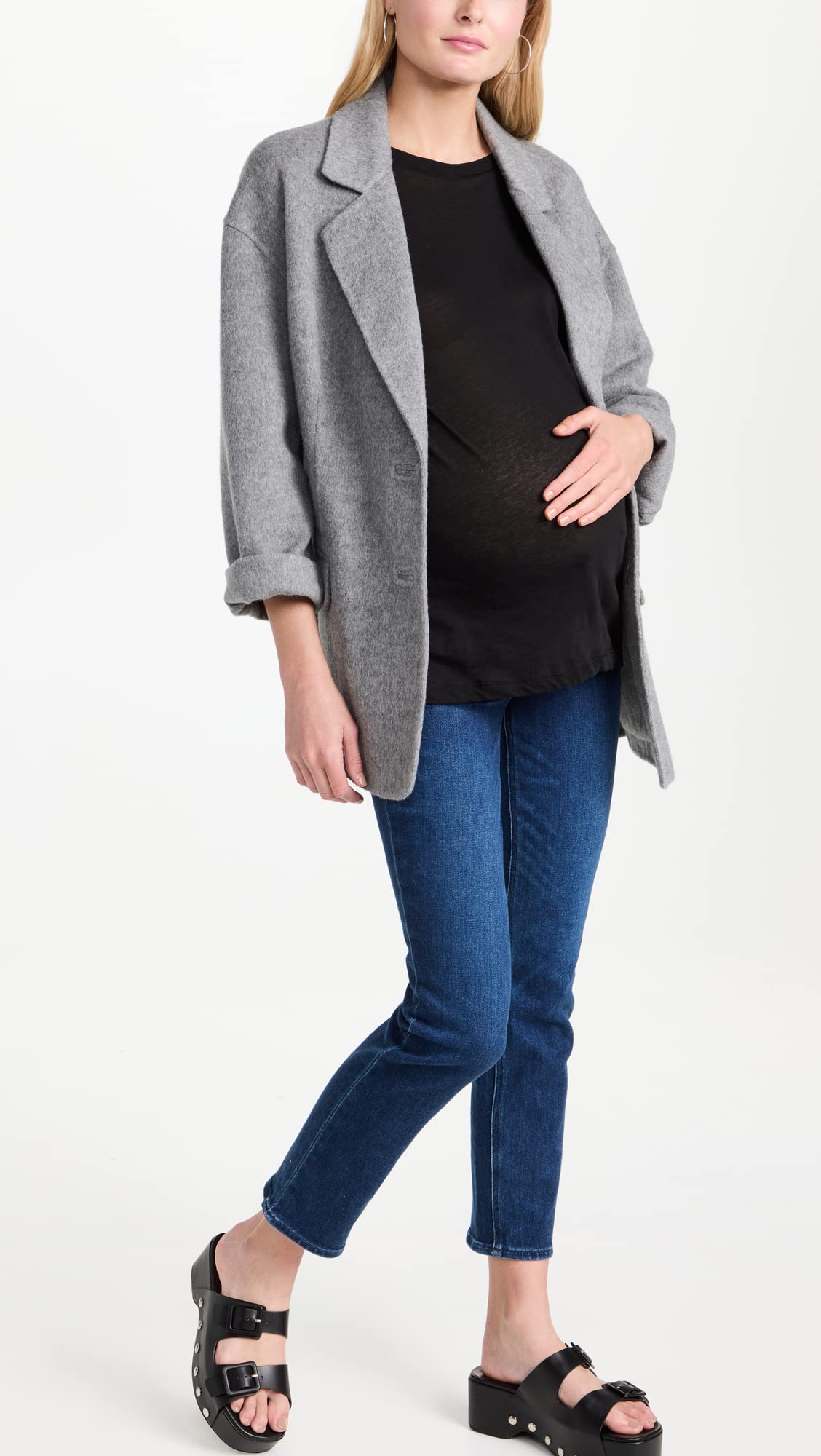 PAIGE Women's Cindy Maternity Jeans - Stretch Denim Pregnancy Pants for Comfort & Style | Perfect for Work, Casual Wear & Everyday Maternity Outfits