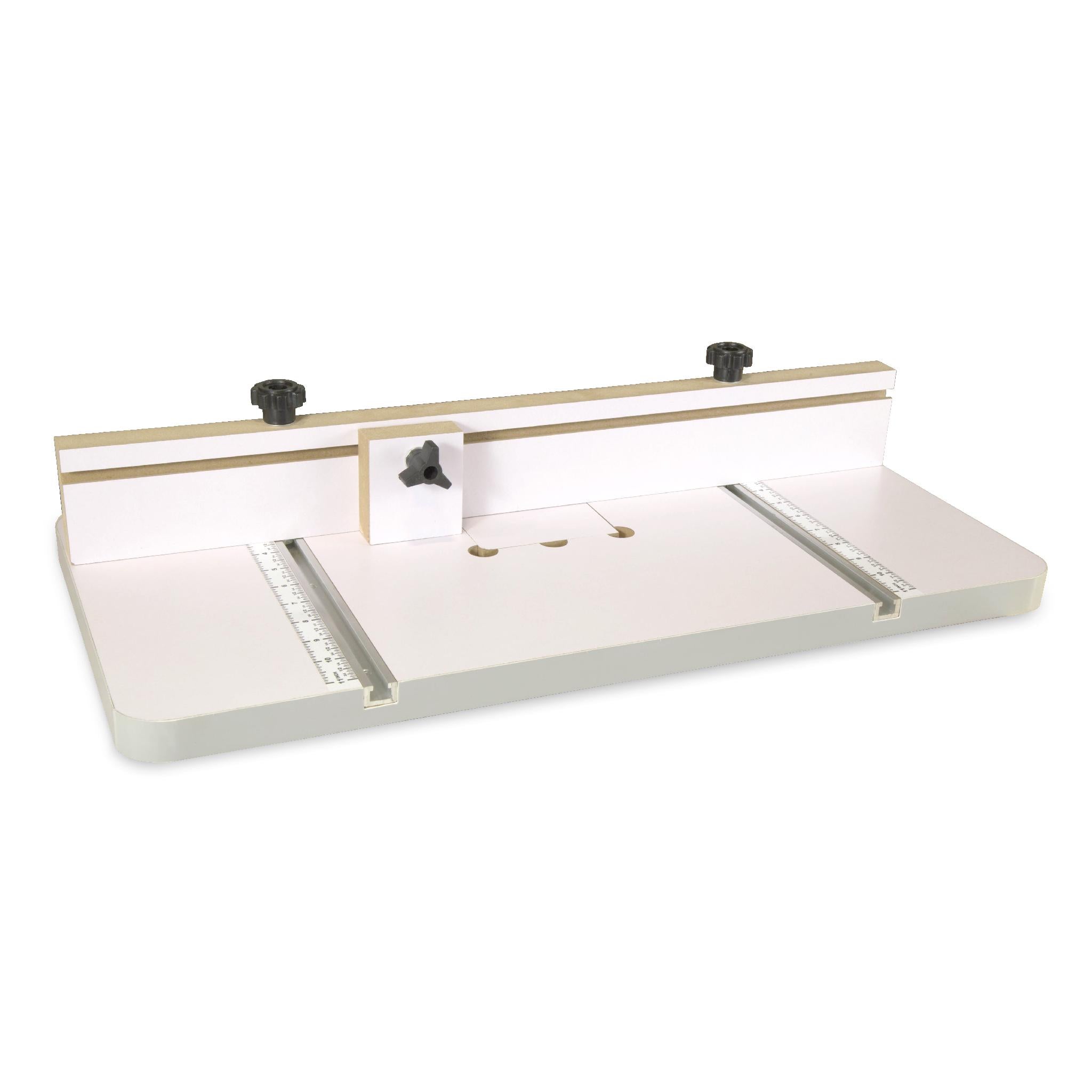 WEN DPA2412T 24x12 Inch Adjustable Drill Press Table with Fence & Stop Block - Perfect for Woodworking, Metalworking & DIY Projects