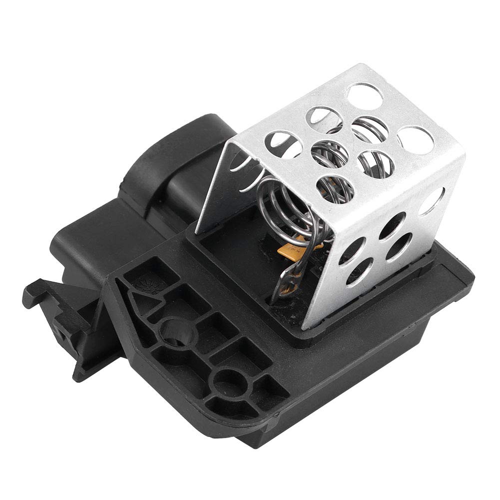 9673999880 Heater Fan Resistor - Aluminum & ABS Blower Motor Resistor Compatible with Citroen Berlingo, C1, C4, Xsara, Peugeot 107, 206, 307, Partner - Perfect for HVAC System Repairs & Winter Car Maintenance