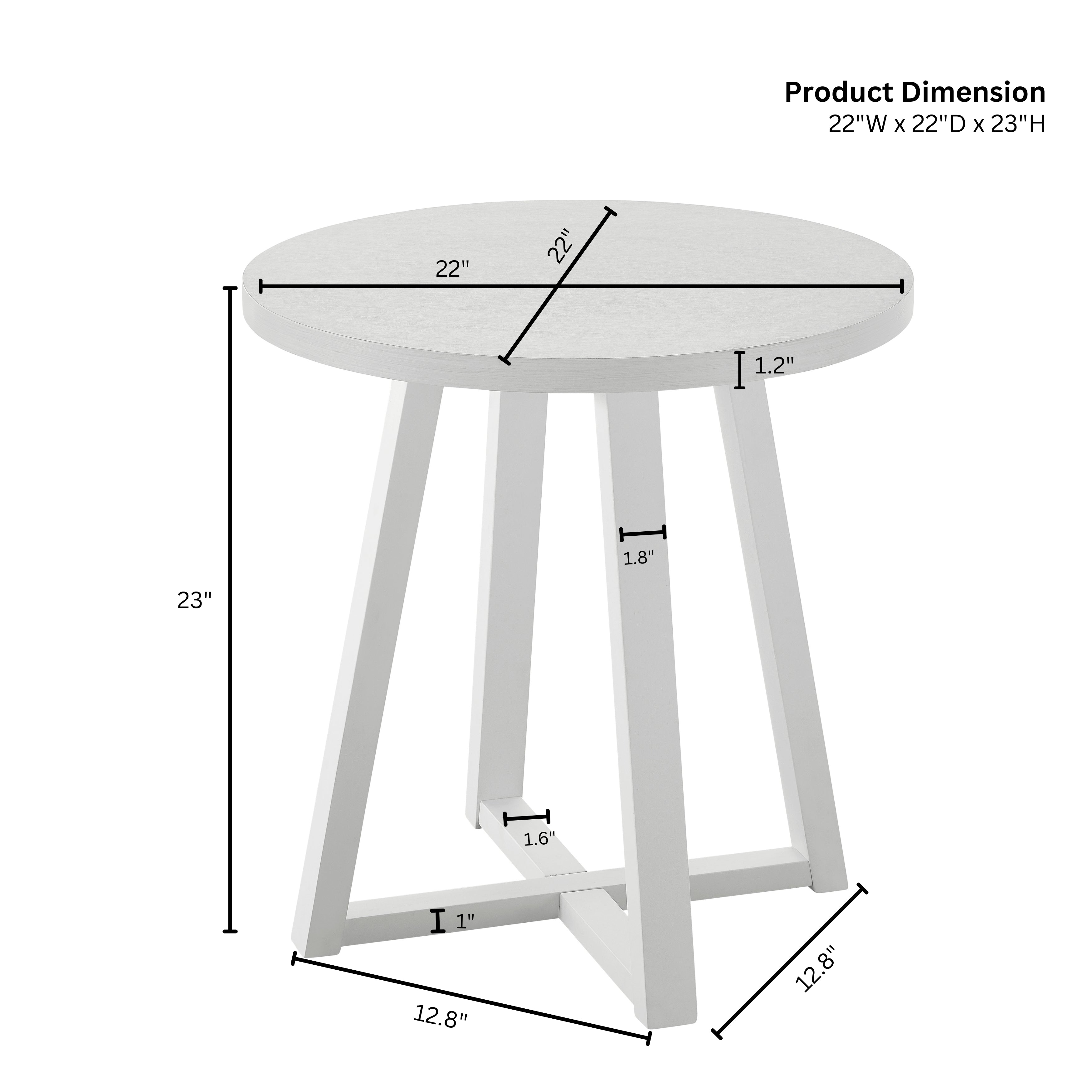 Modern Harmony Wood Oval End Table - Roundhill Furniture - Stylish & Functional Living Room Accent Table for Home Decor