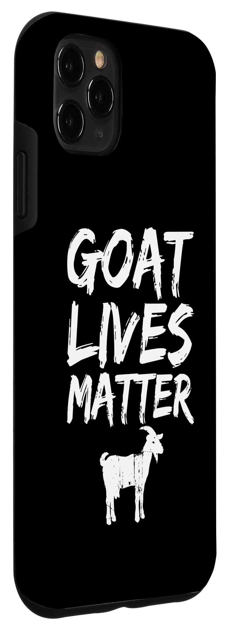 iPhone 11 Pro Max Case - Funny Goat Design with 'Goat Lives Matter' Slogan - Perfect Gift for Goat Lovers - Great for Farm Life, Animal Enthusiasts & Humor Appreciation