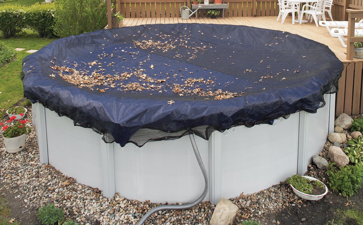 Challenger 30-Foot Round Leaf Net - Durable Garden Protection for Fall Leaves, Pool Covers & Yard Debris