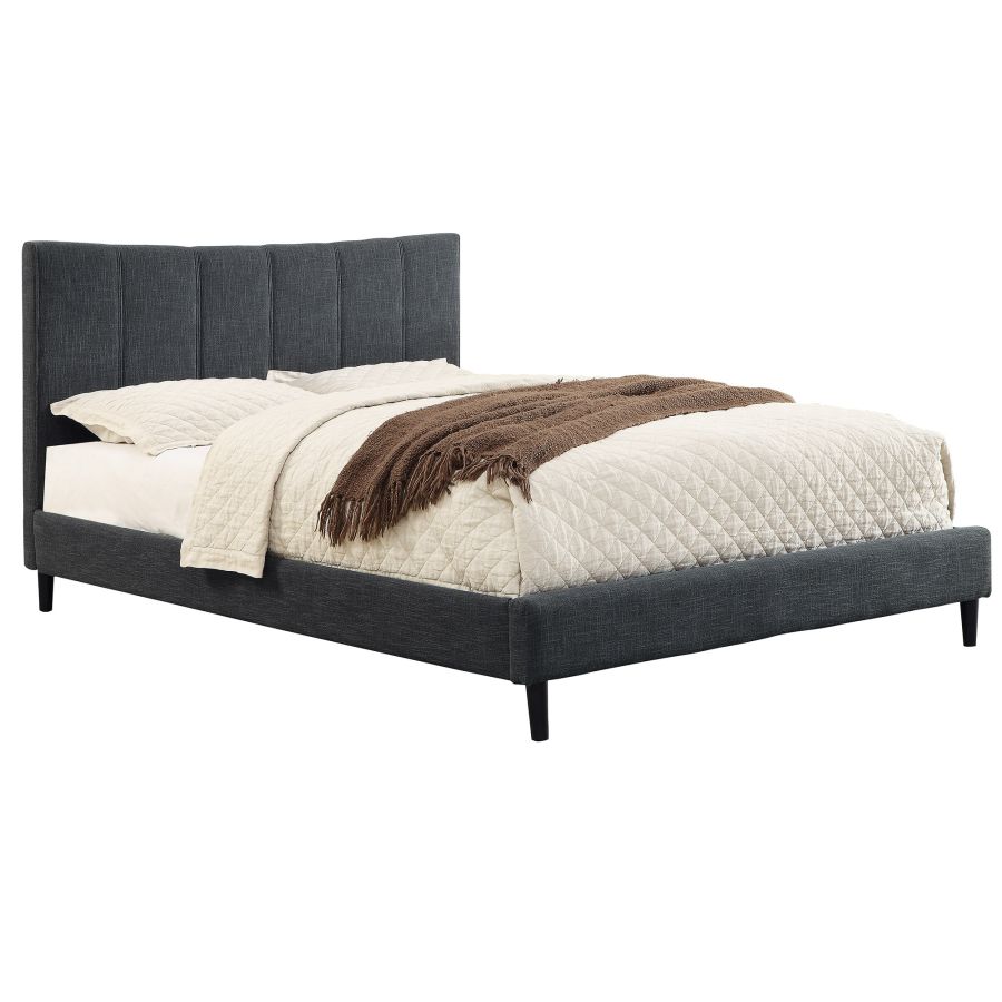 Rimo Platform Queen Bed Frame - Modern Minimalist Wooden Bed with Storage & Headboard - Perfect for Small Bedrooms, Guest Rooms & Apartments