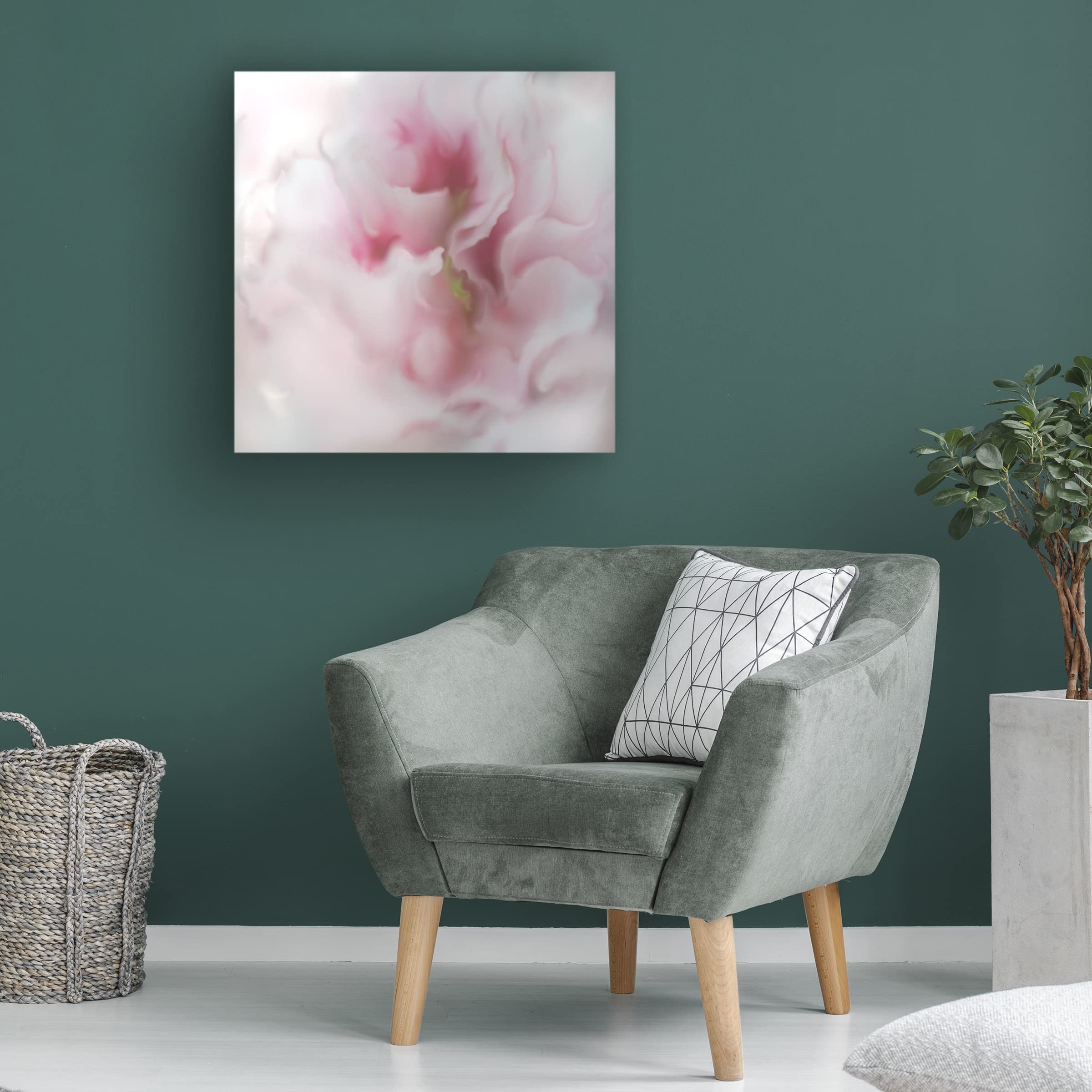 Trademark Fine Art 'Hope in Pink IV' Canvas Wall Art by Gillian Hunt - Pink Abstract Painting for Living Room, Bedroom & Office Decor