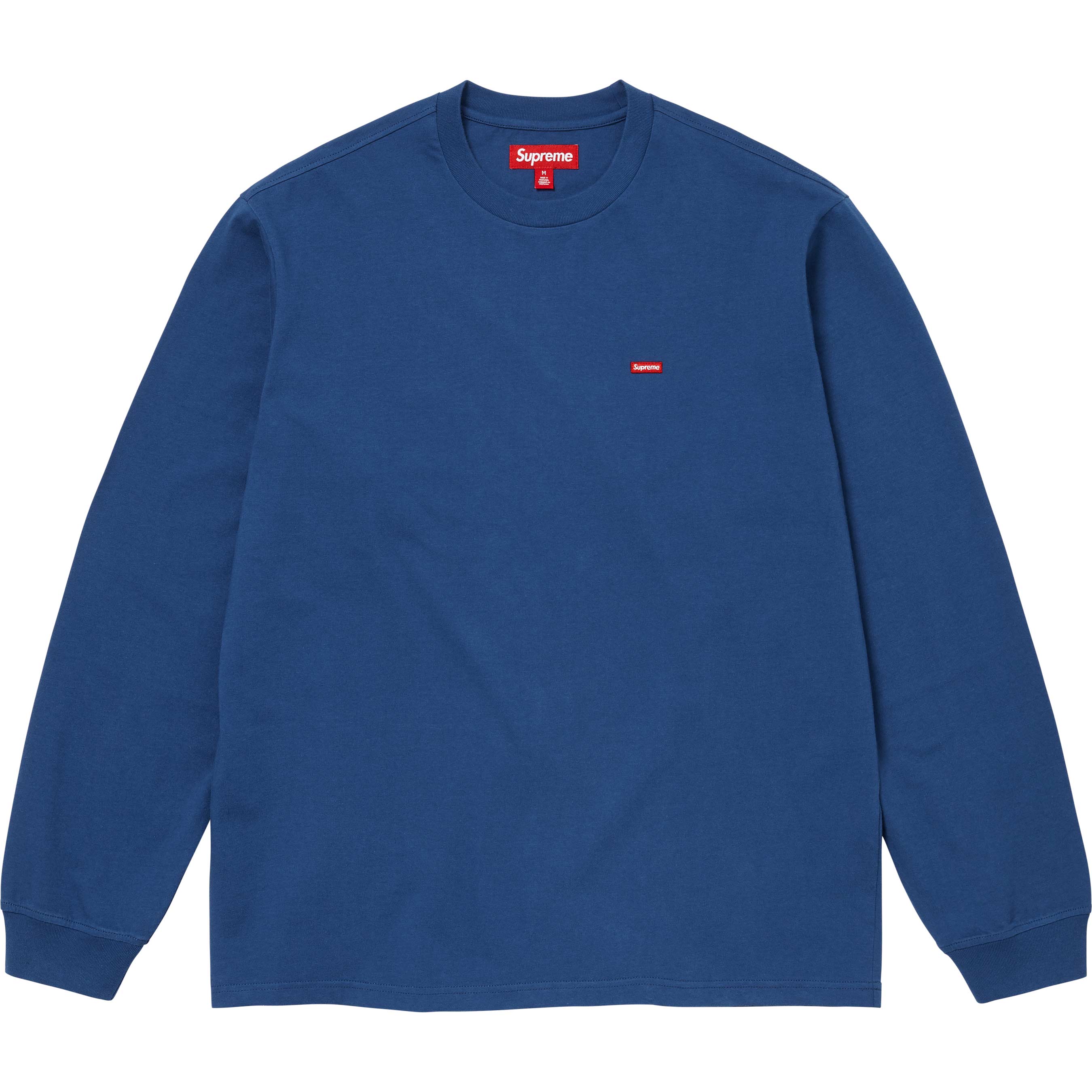 Supreme FW24 Small Box Logo Long Sleeve T-Shirt - Dark Royal Blue - Streetwear Fashion for Men & Women | Perfect for Casual Wear, Urban Style & Street Fashion