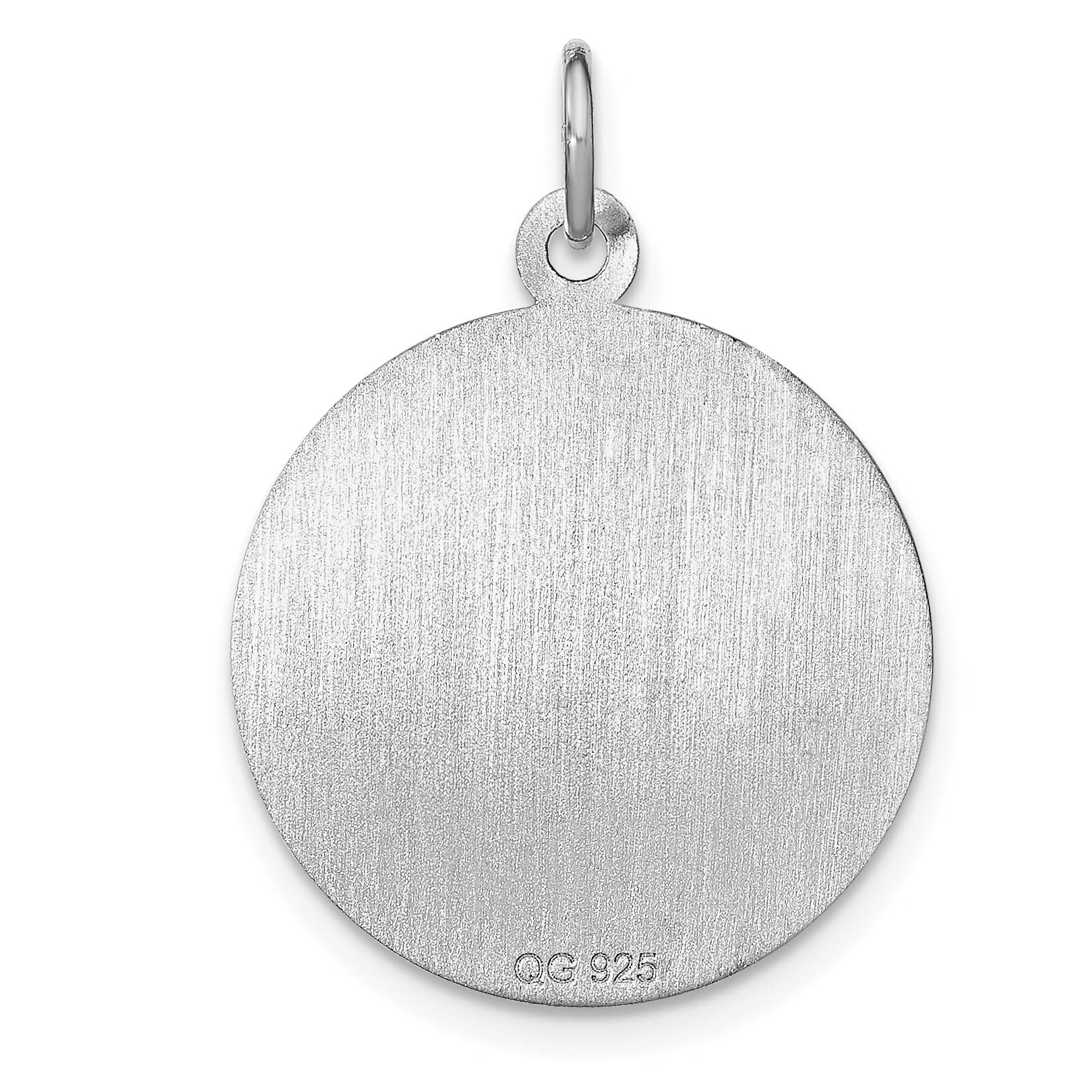 FindingKing Sterling Silver Graduation Day Disc Charm & 18