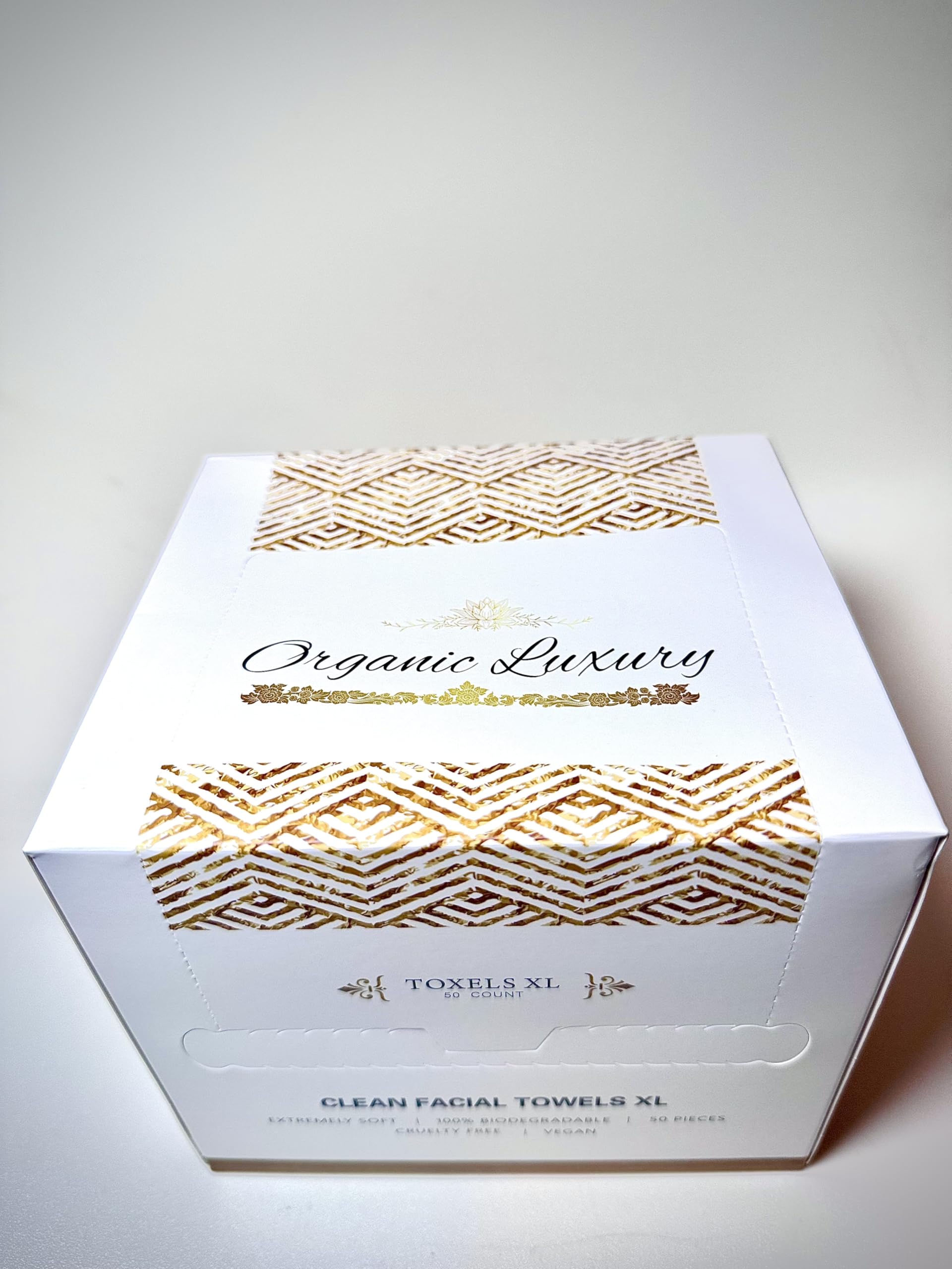 Biodegradable Disposable Face Towels - Extra Large Professional Grade Organic Towels with Luxury Headband | Spa, Travel & Daily Skincare Use