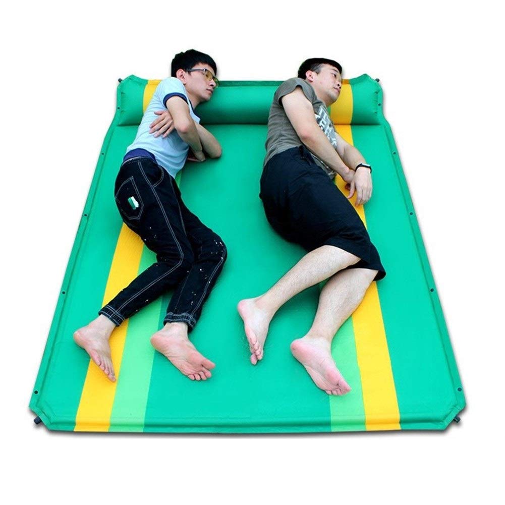 **Self-Inflating Camping Sleeping Pad for 2 Person – Ultralight, Compact & Waterproof Mattress for Backpacking, Hiking & Outdoor Adventures (Green) – Perfect for Couples Camping & Backpacking Trips**