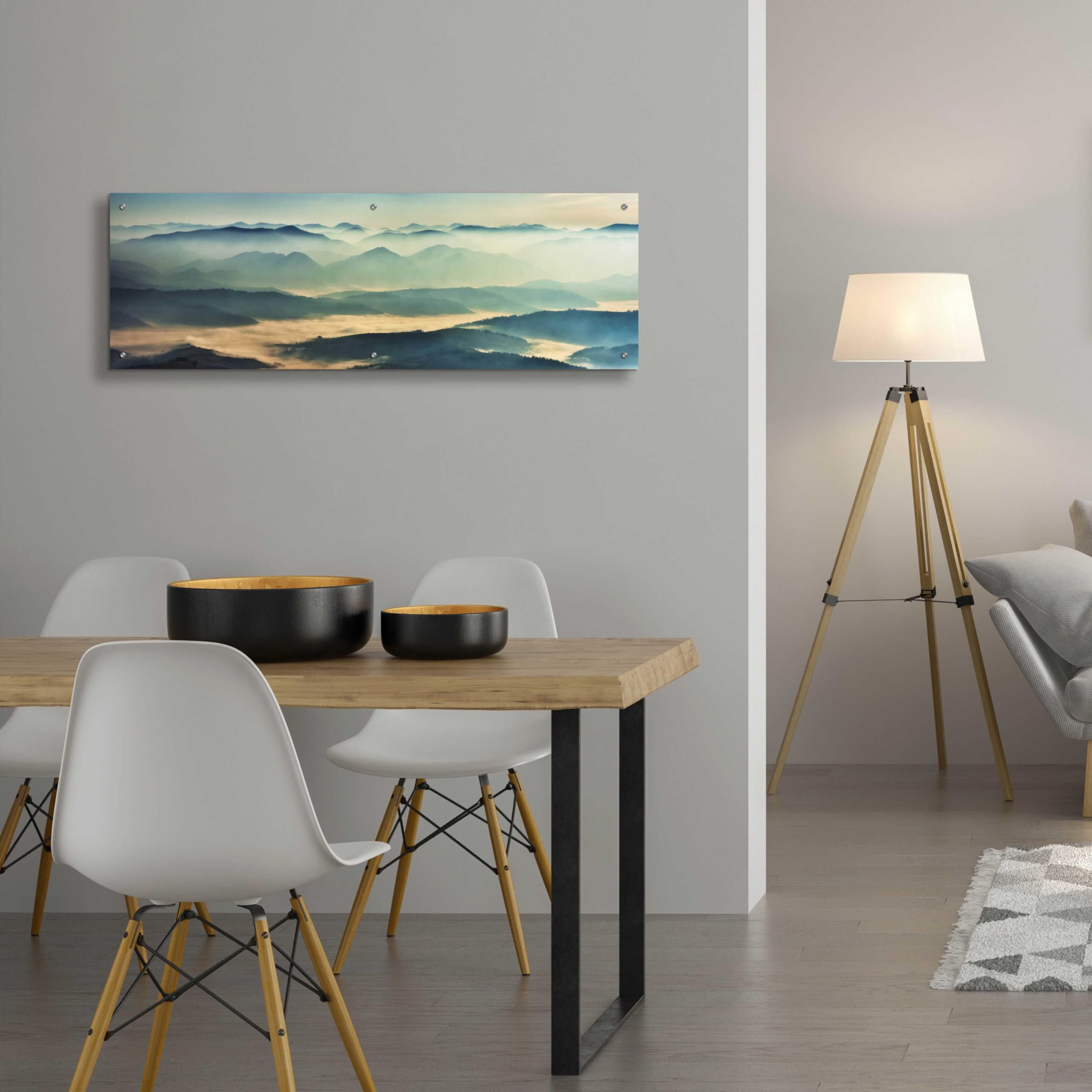 Epic Art 'The Unknown' by Epic Portfolio - Premium Acrylic Glass Wall Art Painting 48x16 Inches - Modern Home & Office Decor for Living Room, Bedroom, or Gallery Display