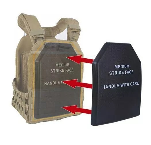 WST Tactical Vest Baffle Plate - Military Grade Body Armor Insert for Tactical Vests - Perfect for Airsoft, Paintball, Hunting & Outdoor Activities