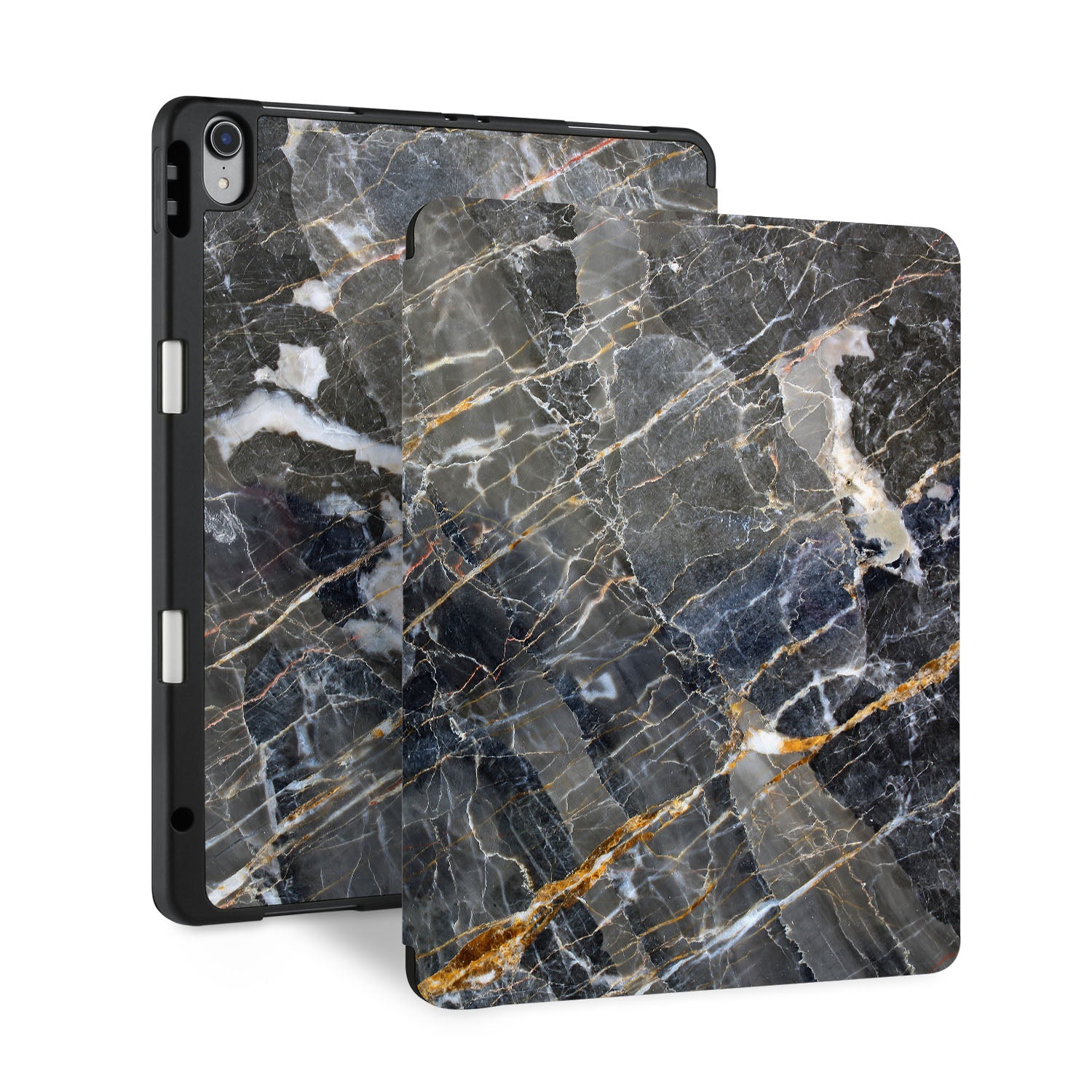 Marble iPad Trifold Case for iPad 7th/8th Gen (2020) - Slim Protective Cover with Auto Sleep/Wake | Perfect for Work, School & Travel