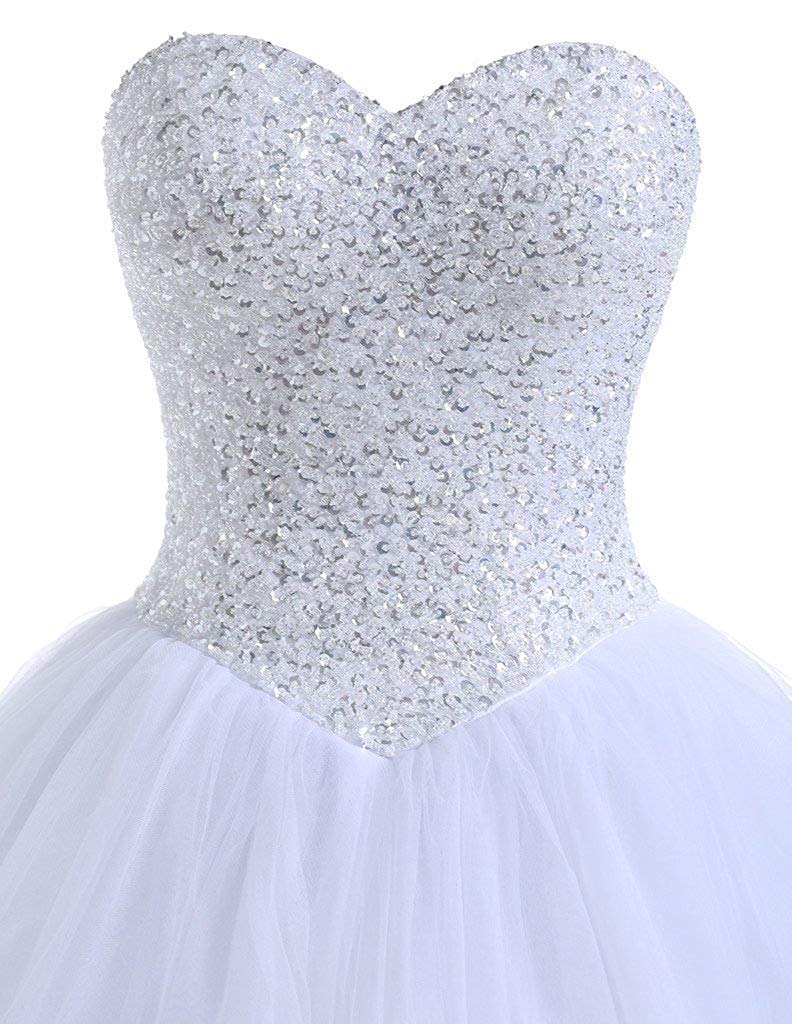 Sweetheart Beaded Ball Gown Bridal Wedding Dresses Plus Size - Elegant A-Line Princess Dress for Brides, Prom & Formal Events