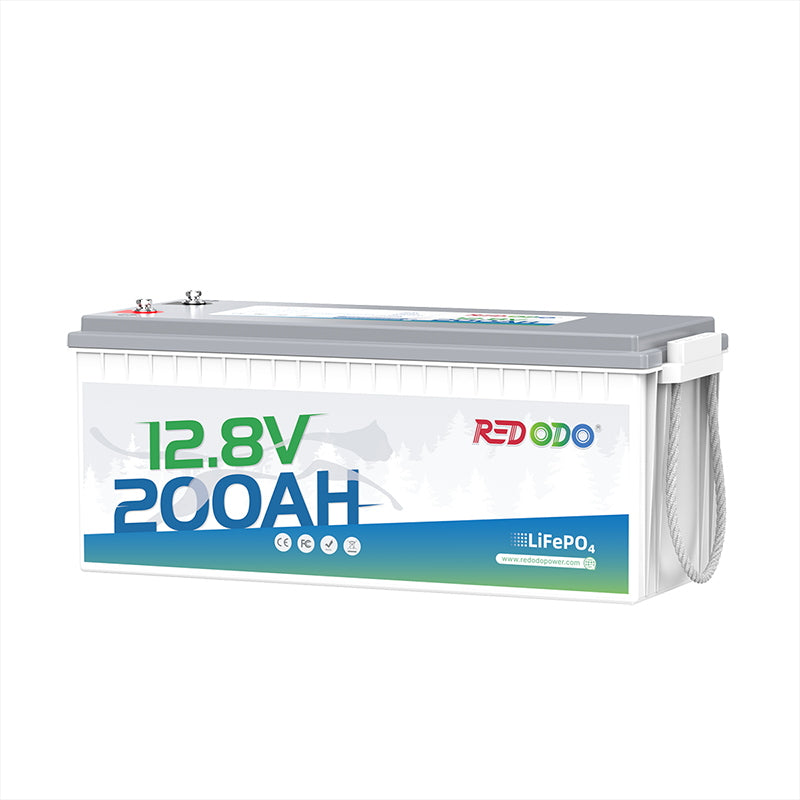 Redodo 12V 200Ah LiFePO4 Lithium Battery - 1280W High Power, 4000+ Deep Cycles for RV, Solar, Marine, Off-Grid & Home Backup Power | Perfect for Camping, Boating & Emergency Power Outages