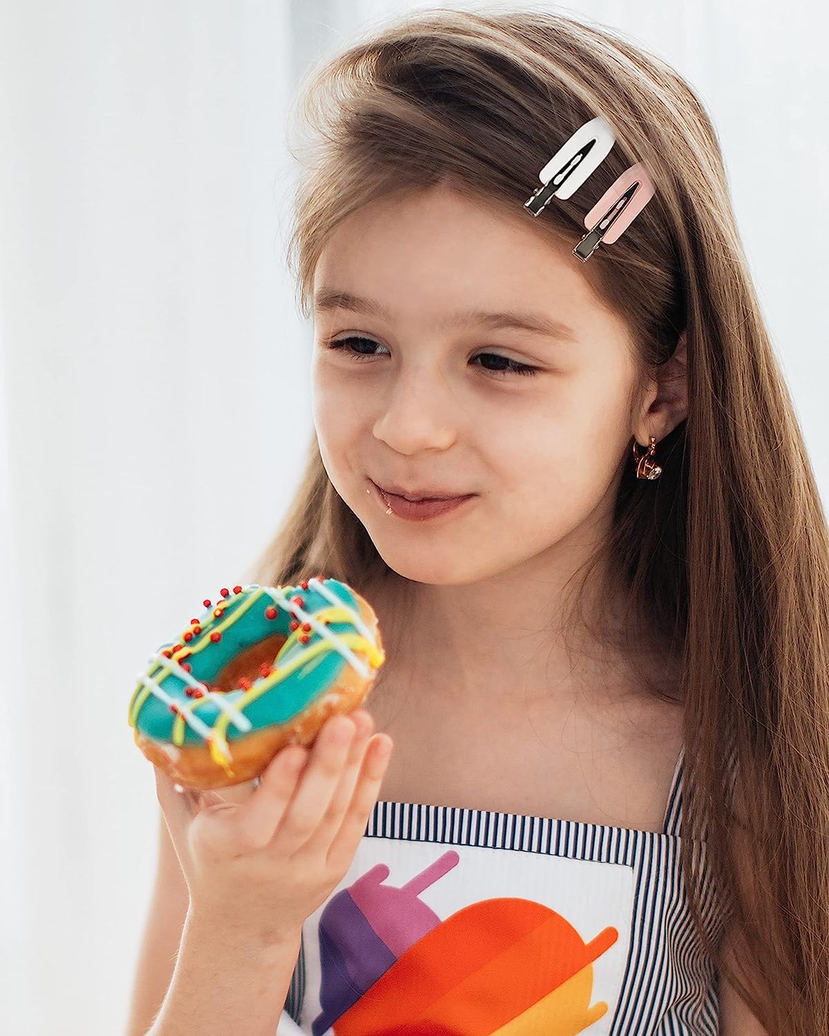 4pcs No Bend Hair Clips - Crease-Free Barrettes for Women & Girls, Perfect for Curly Hair Styling & Makeup Accessories (Great for Daily Use, Parties & Salon Styling)