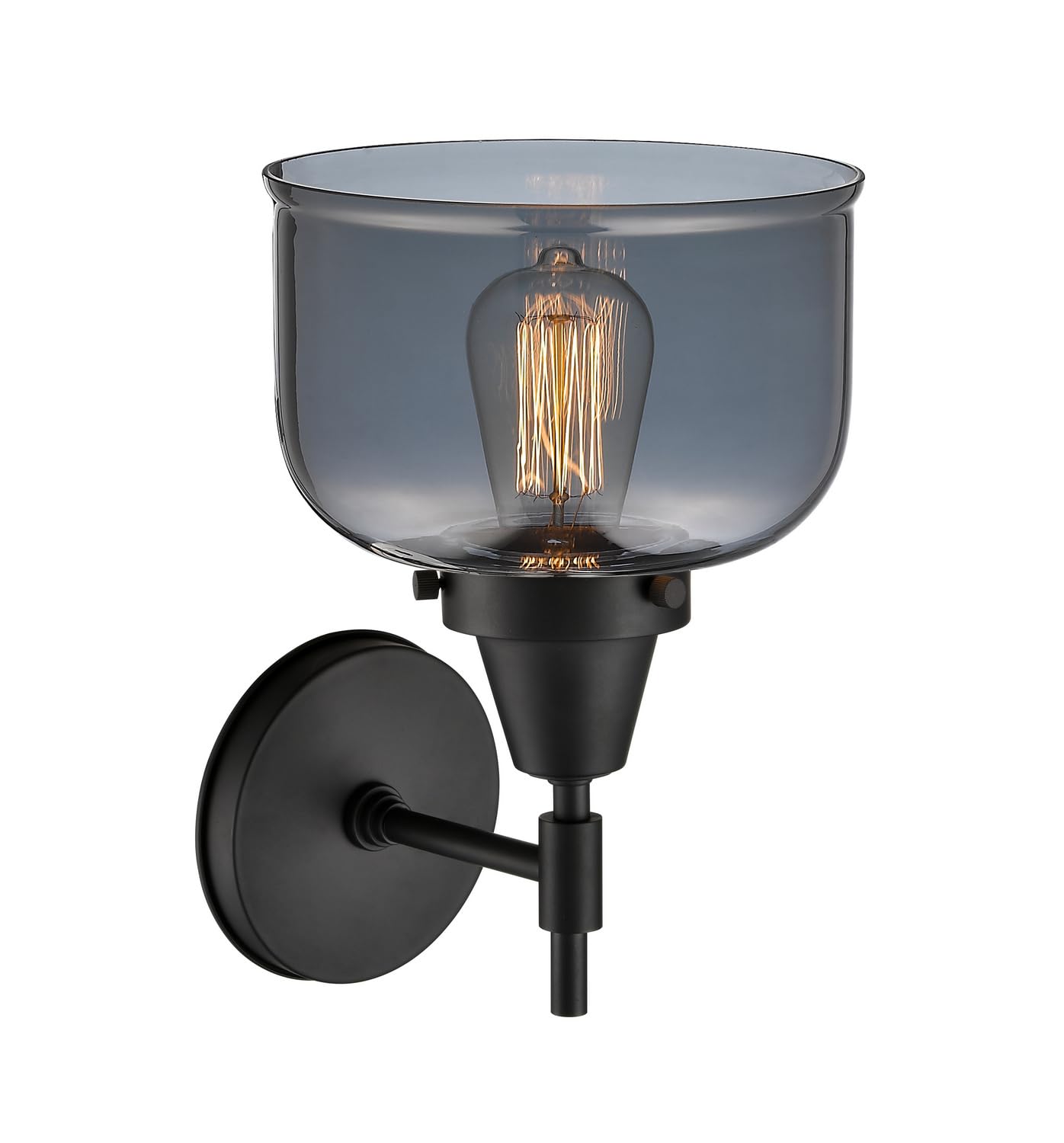 Innovations 447-1W-BK-G73 LED Wall Sconce - Black Finish, Energy Efficient Transitional Lighting for Bedroom, Hallway & Outdoor Porch
