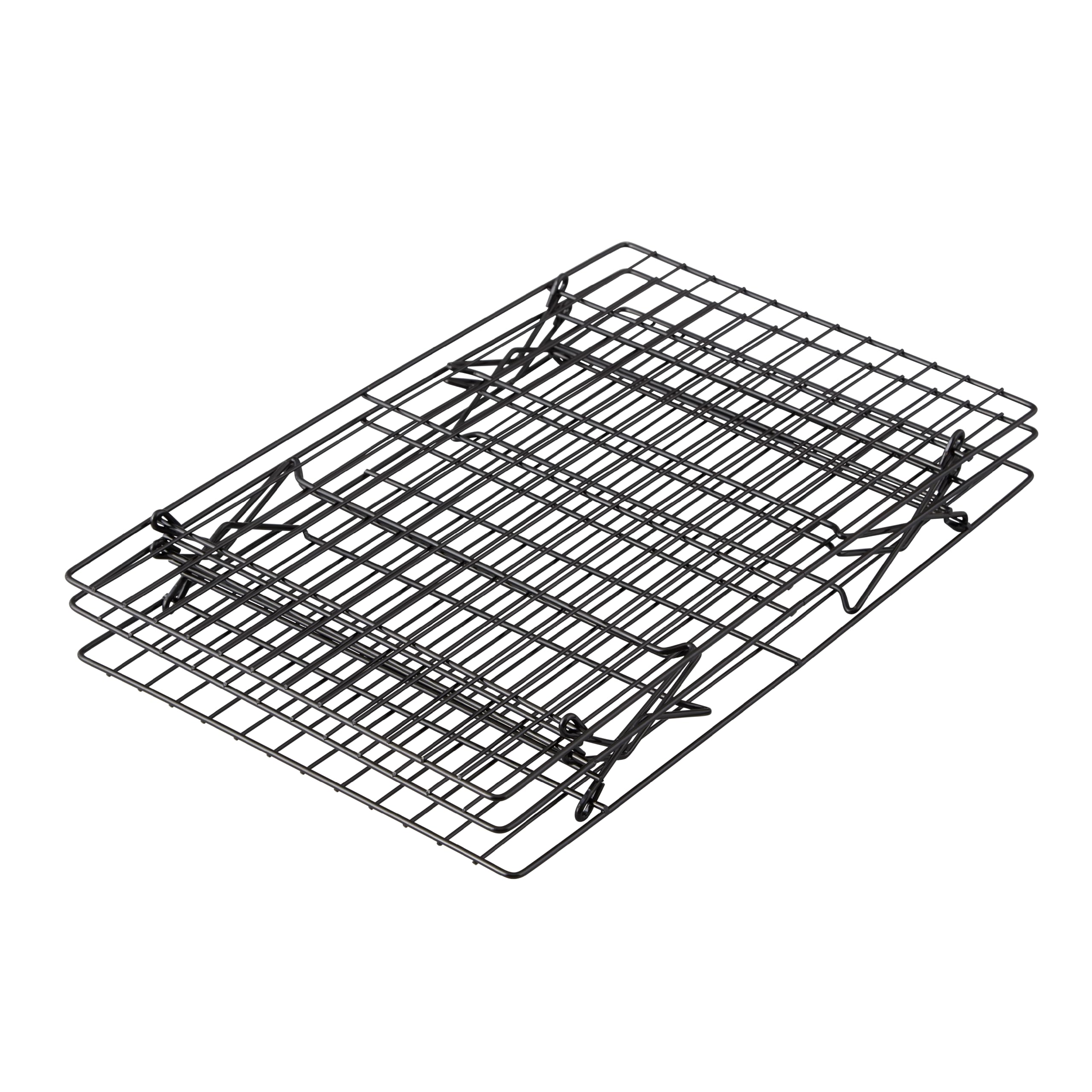 Wilton Excelle Elite 3-Tier Cooling Rack for Baking - Perfect for Cookies, Cakes & Finger Foods - Black